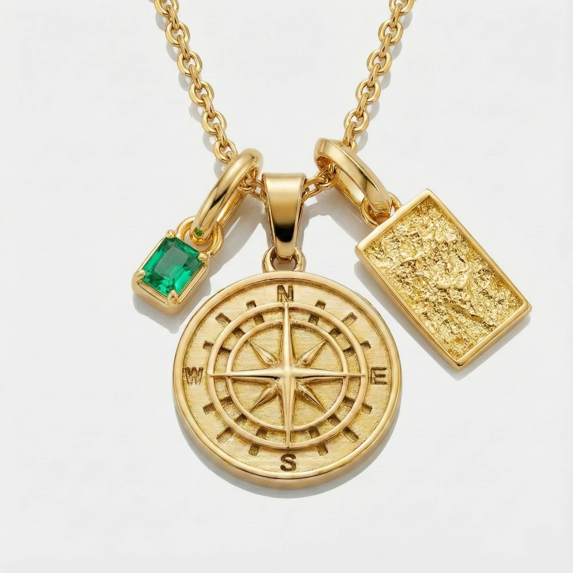 Build Your Own Pendant (Gold) | Emerald Stone - Image 10
