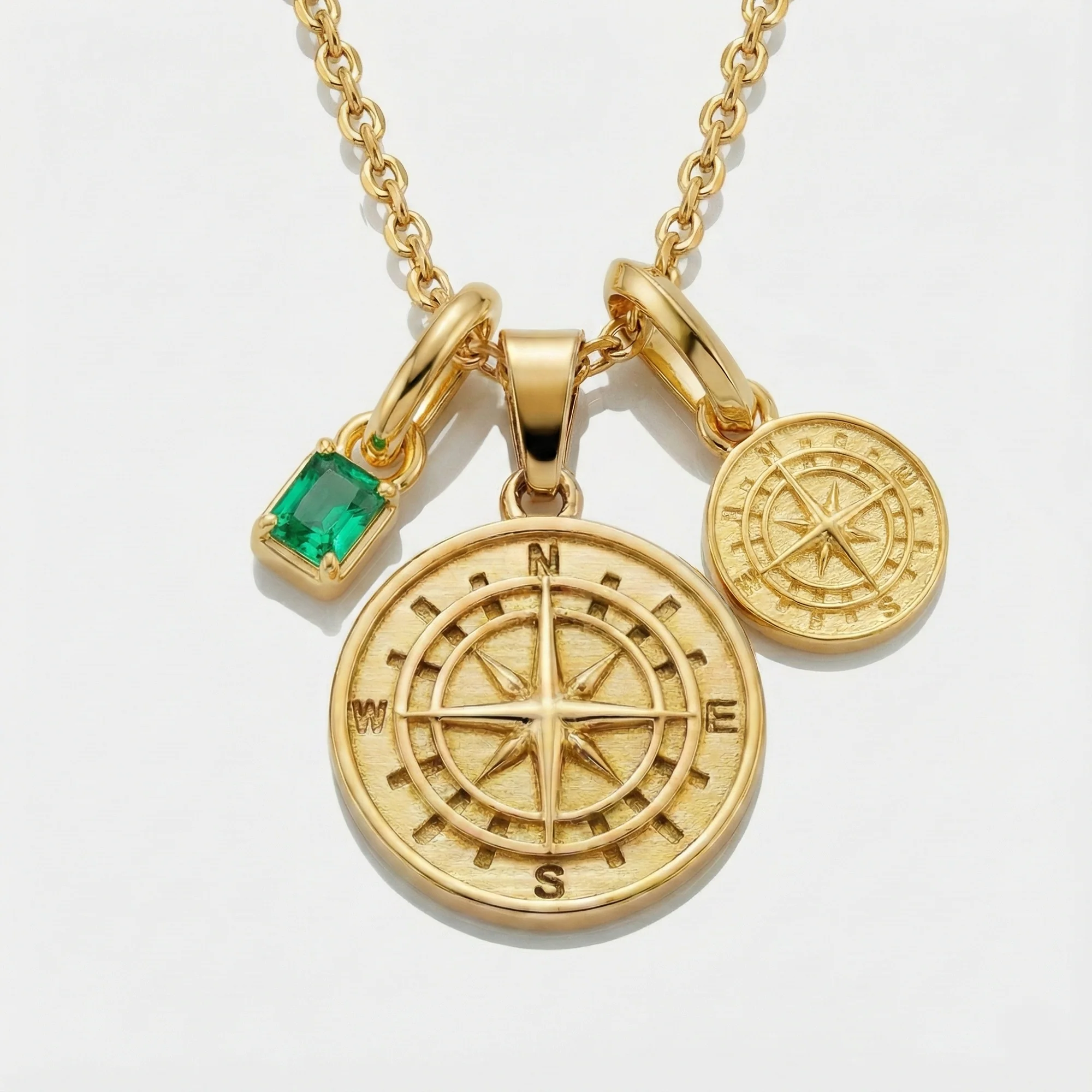 Build Your Own Pendant (Gold) | Emerald Stone - Image 12