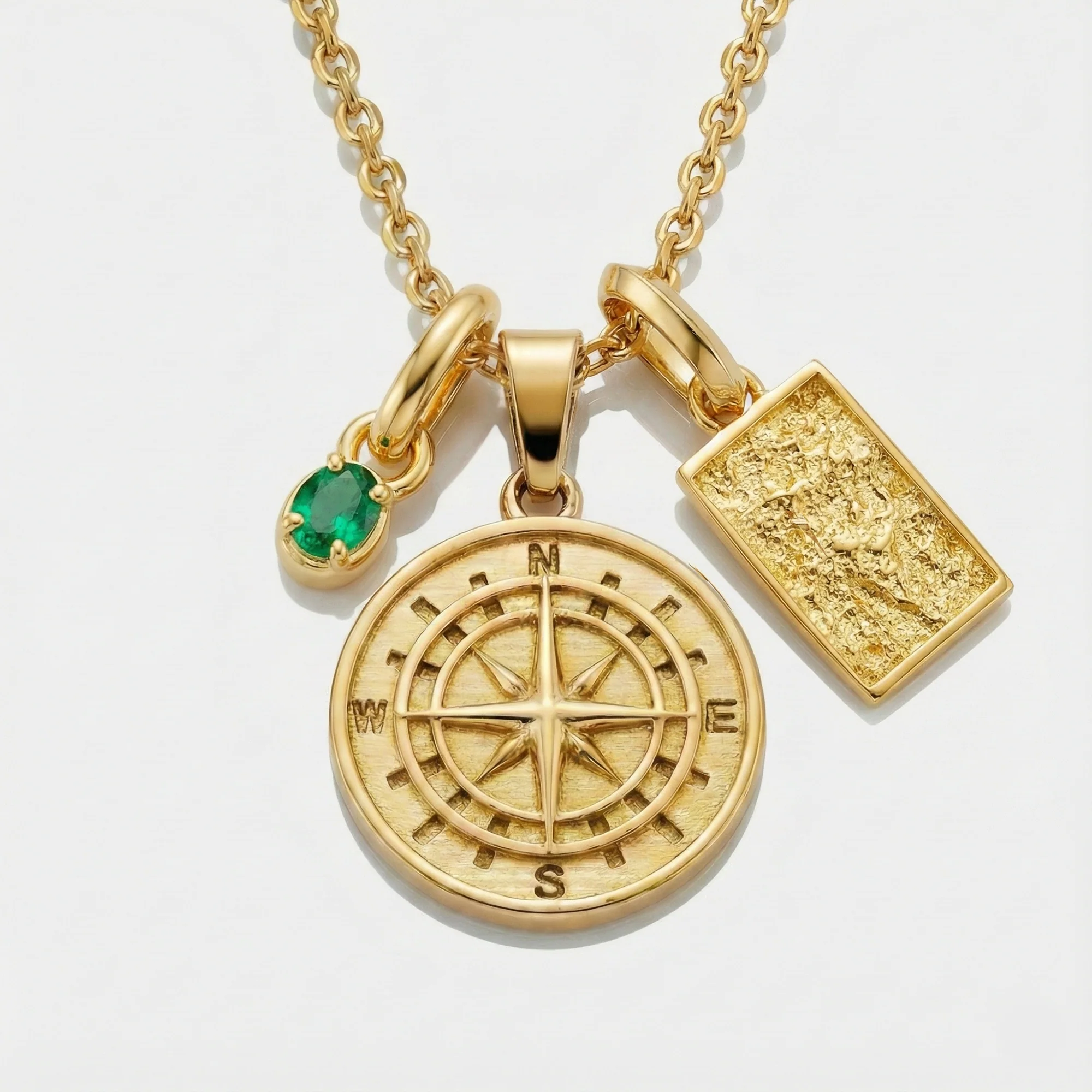 Build Your Own Pendant (Gold) | Emerald Stone - Image 16