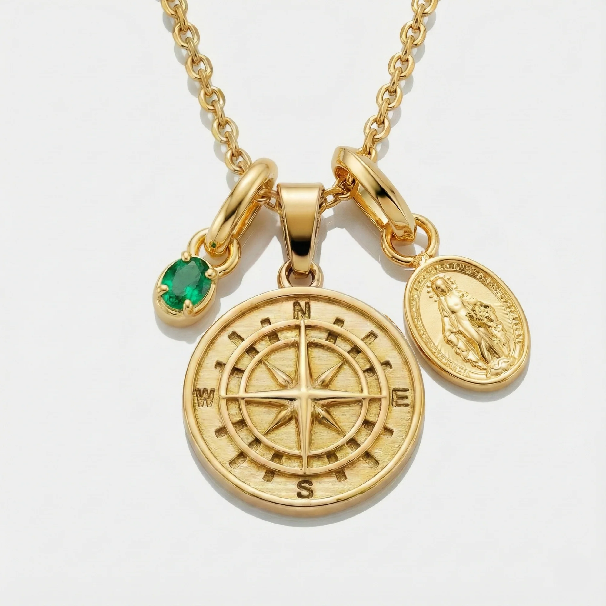 Build Your Own Pendant (Gold) | Emerald Stone - Image 17