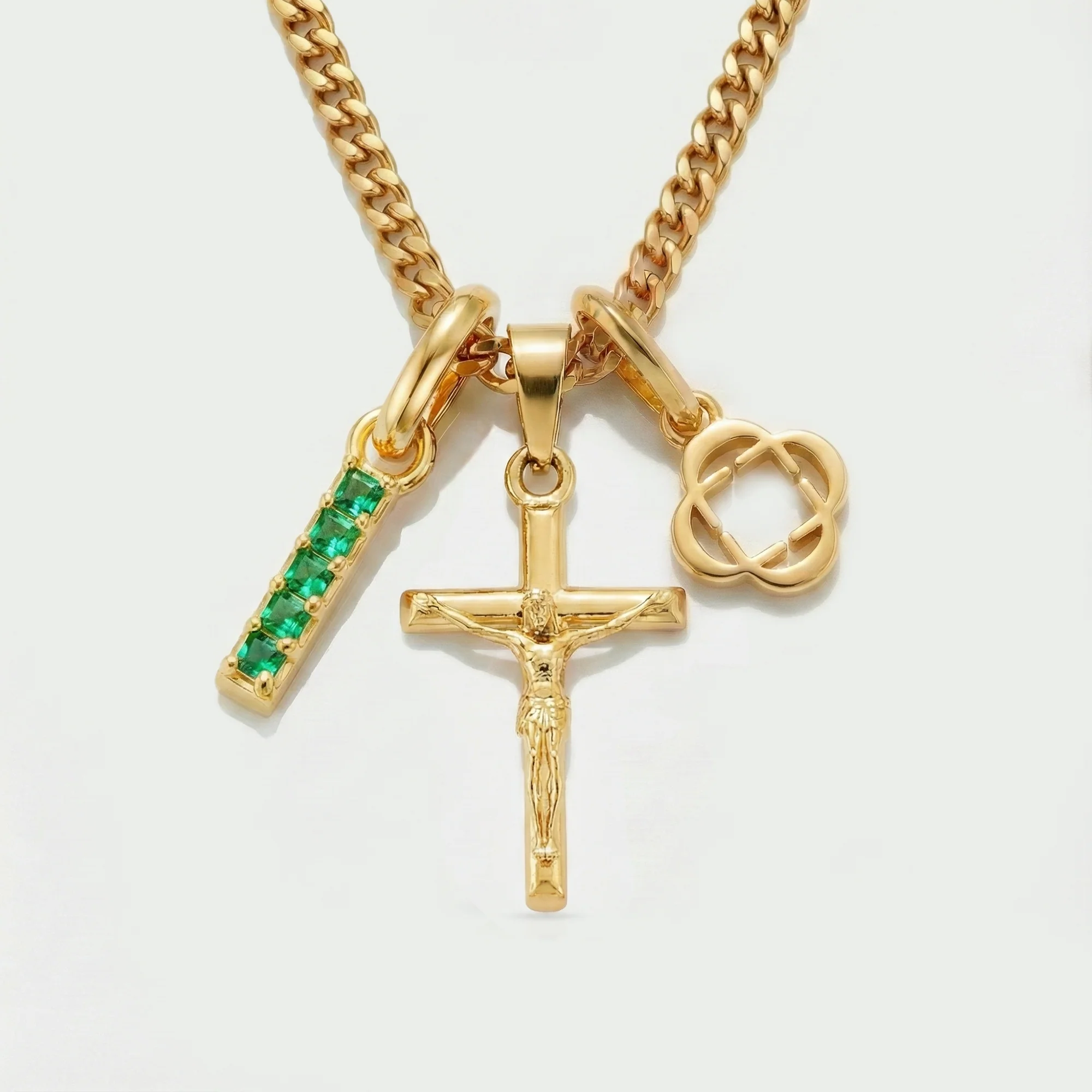 Build Your Own Pendant (Gold) | Emerald Stone - Image 25