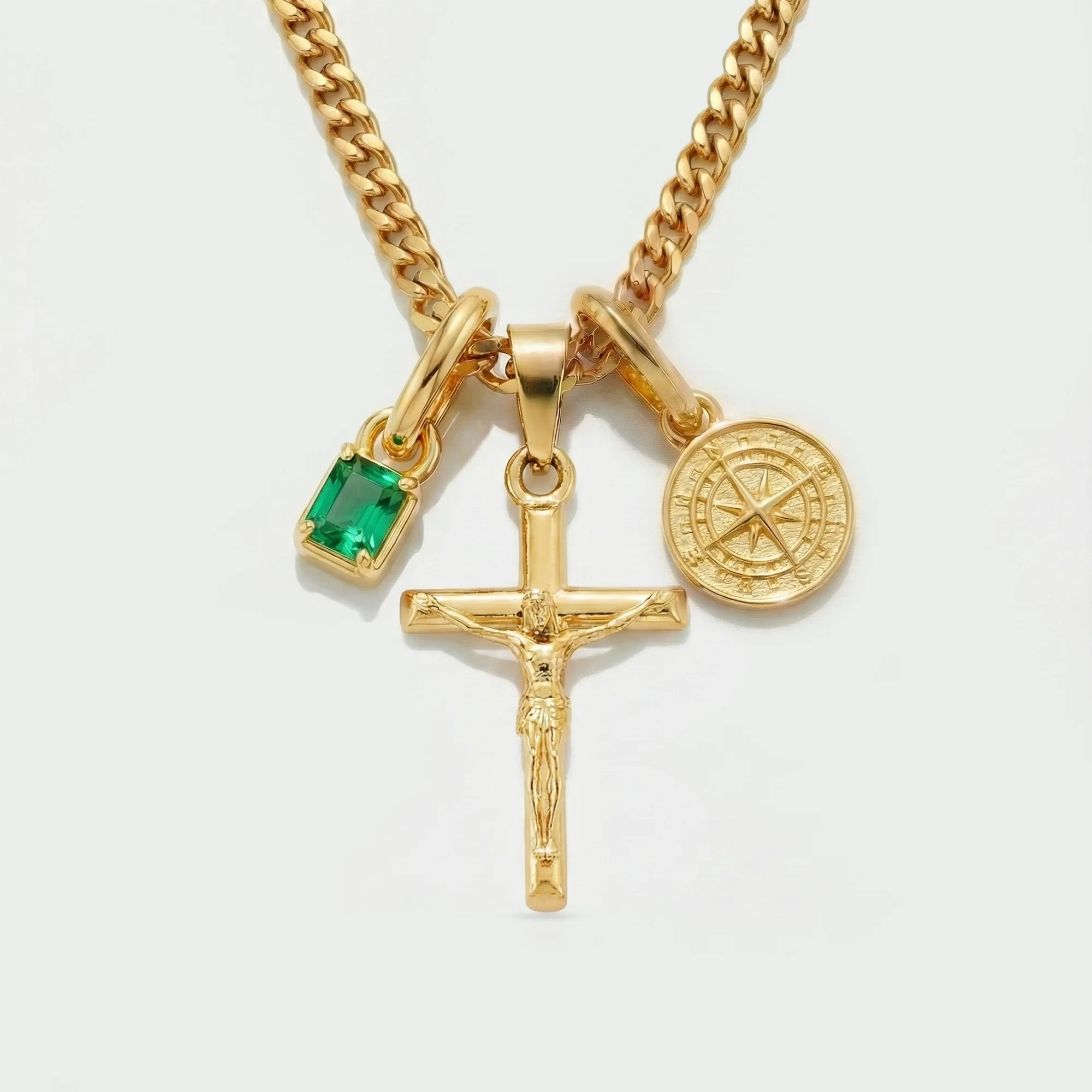 Build Your Own Pendant (Gold) | Emerald Stone - Image 29