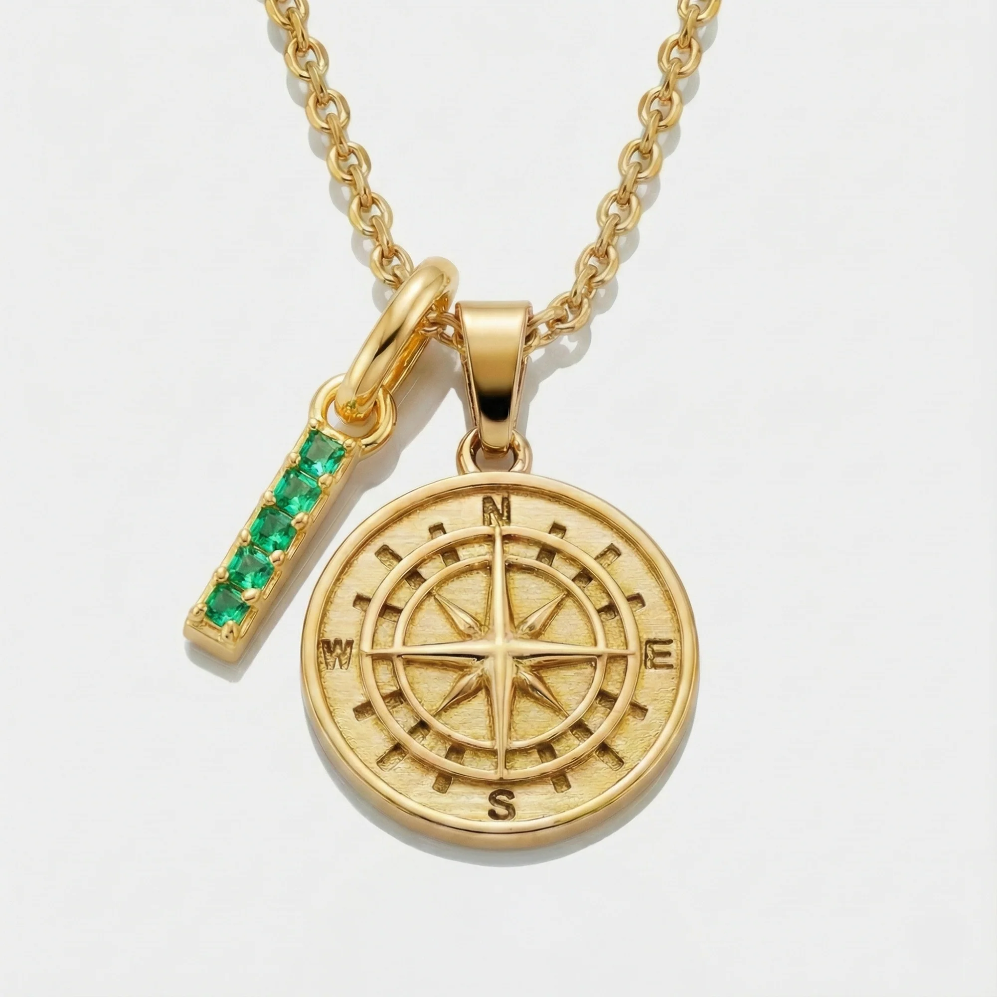 Build Your Own Pendant (Gold) | Emerald Stone - Image 3