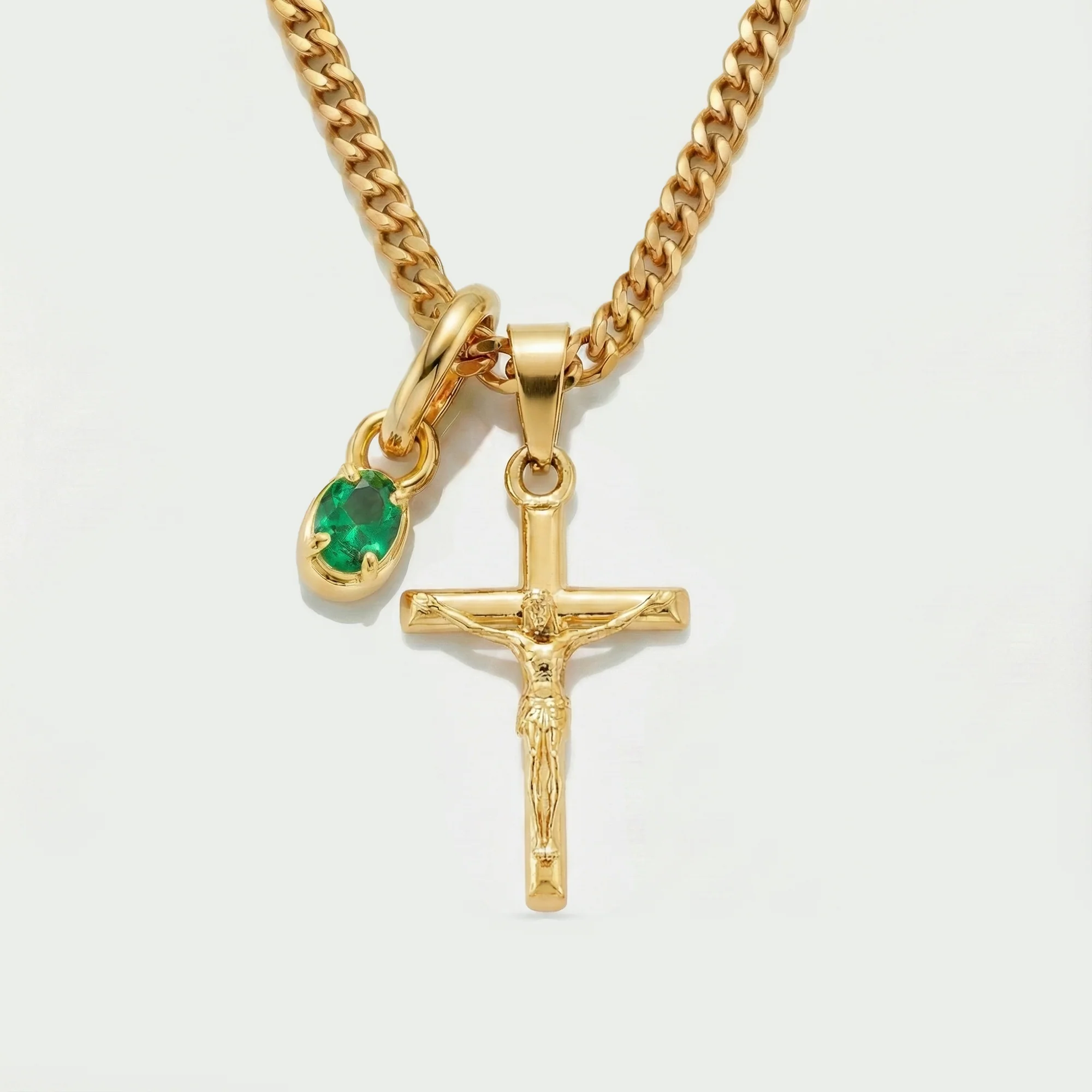 Build Your Own Pendant (Gold) | Emerald Stone - Image 31