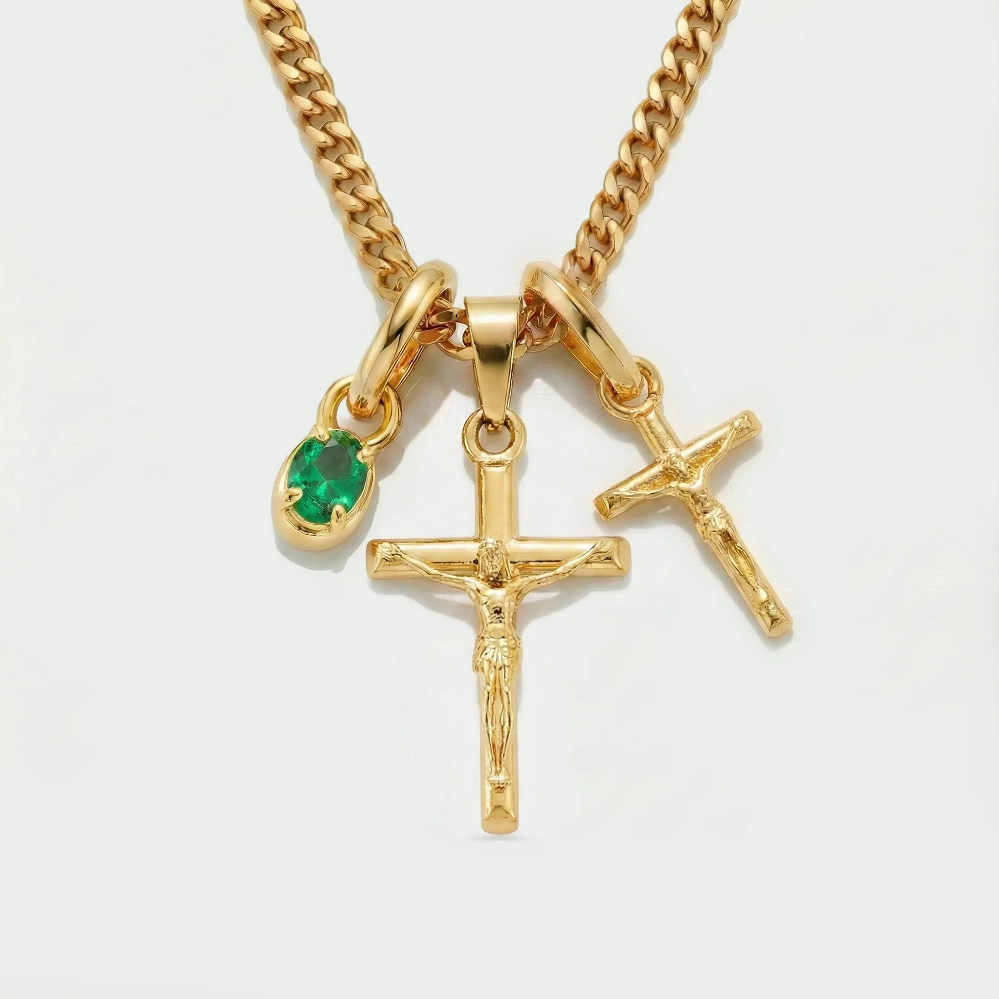 Build Your Own Pendant (Gold) | Emerald Stone - Image 32