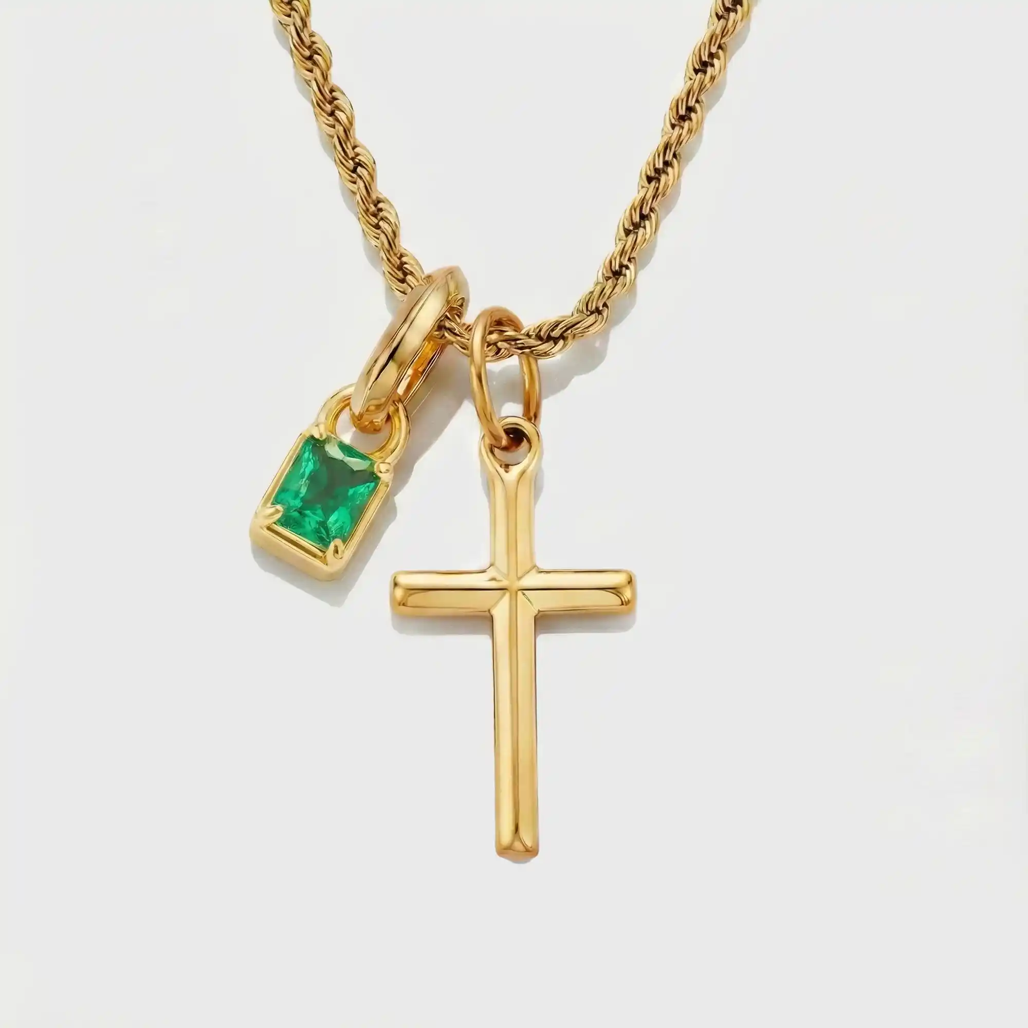 Build Your Own Pendant (Gold) | Emerald Stone - Image 43
