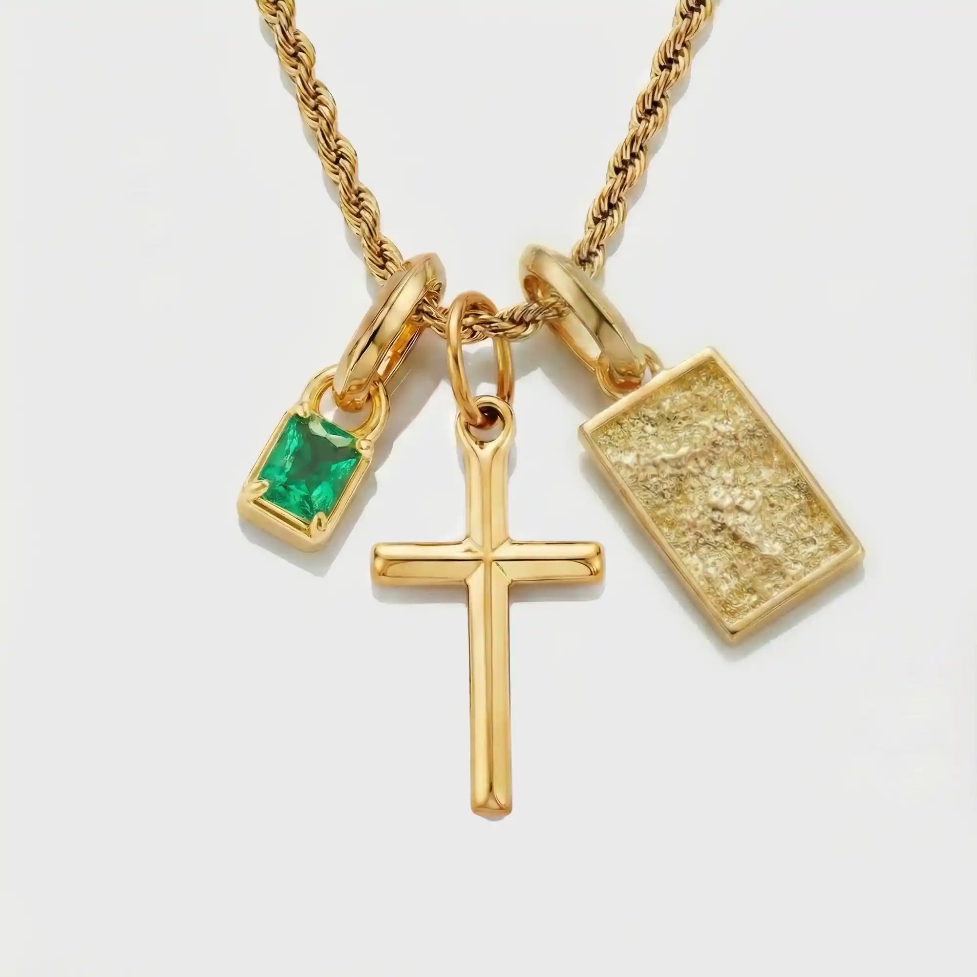 Build Your Own Pendant (Gold) | Emerald Stone - Image 45