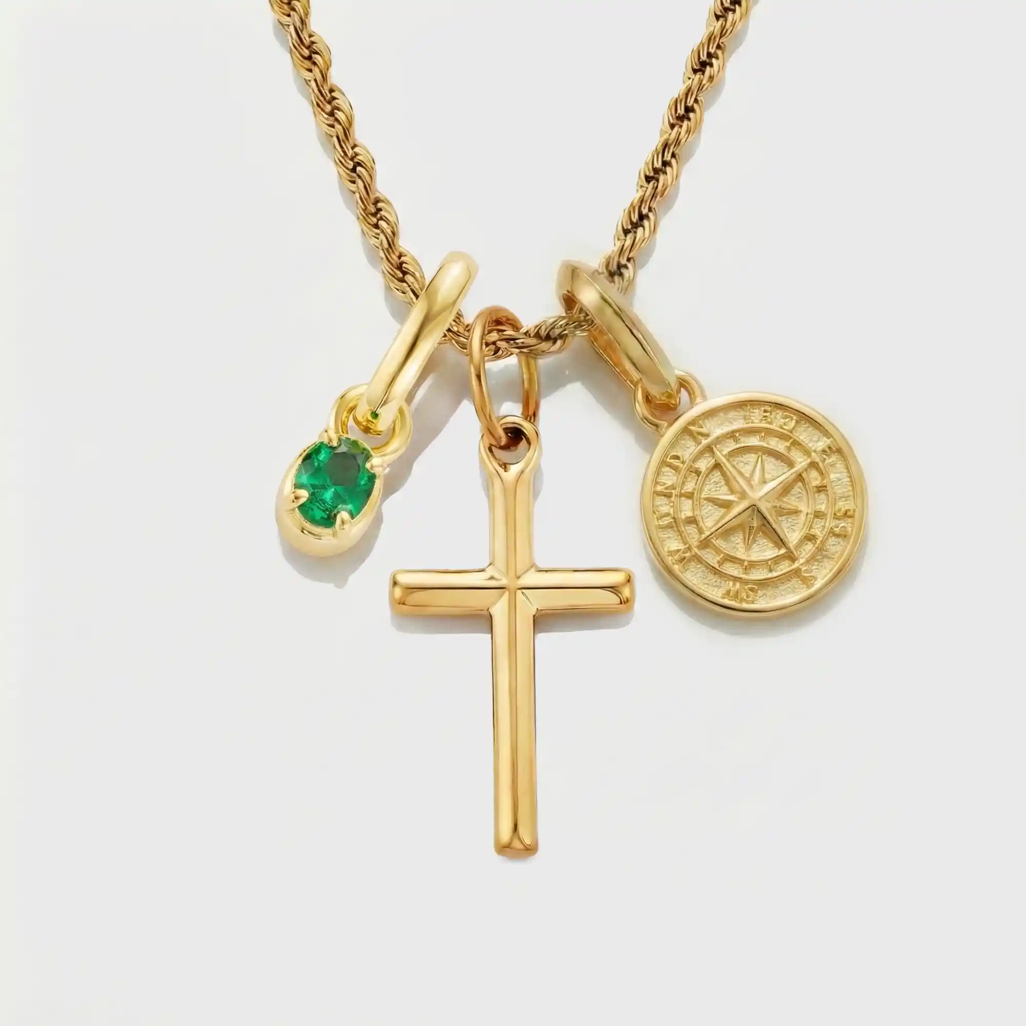 Build Your Own Pendant (Gold) | Emerald Stone - Image 53