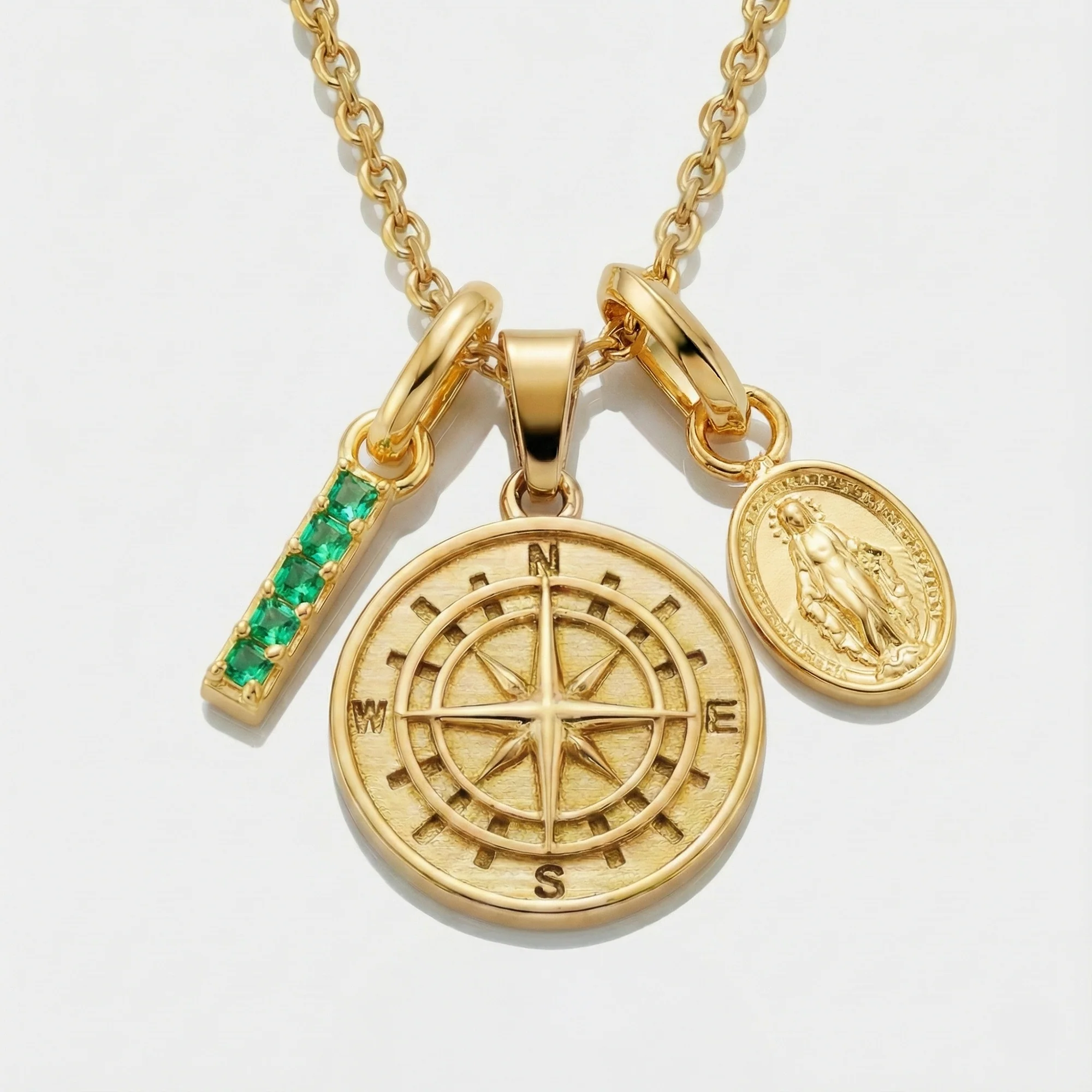 Build Your Own Pendant (Gold) | Emerald Stone - Image 6