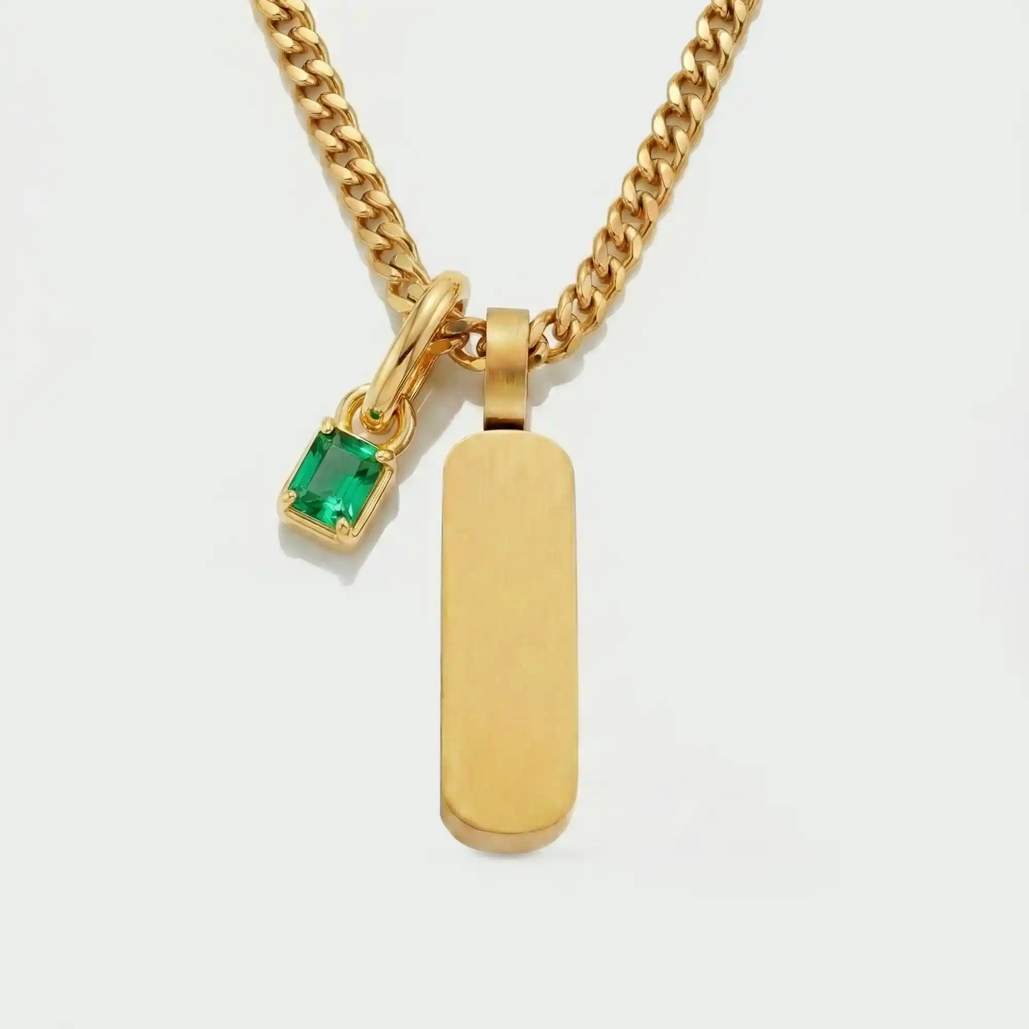 Build Your Own Pendant (Gold) | Emerald Stone - Image 61