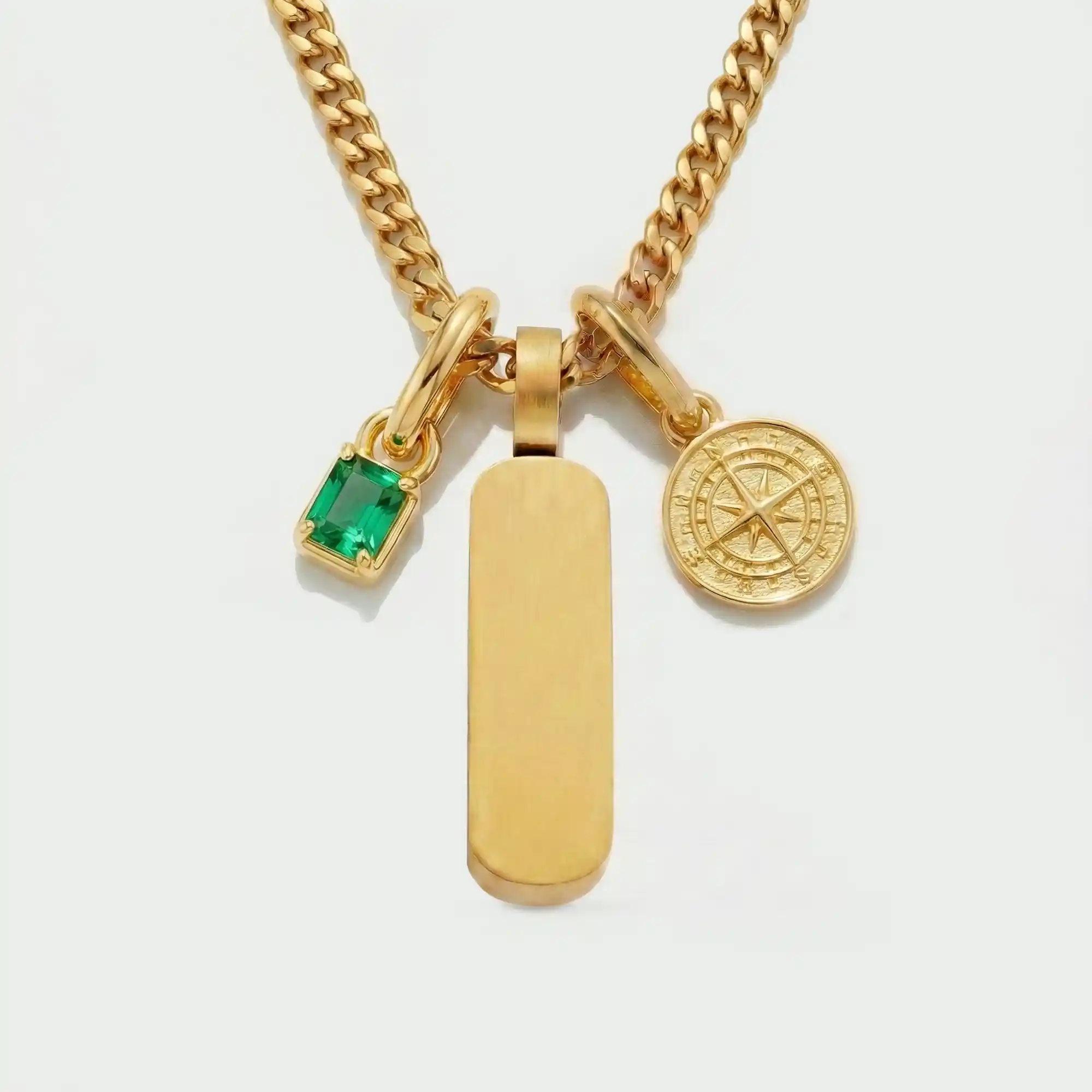 Build Your Own Pendant (Gold) | Emerald Stone - Image 65