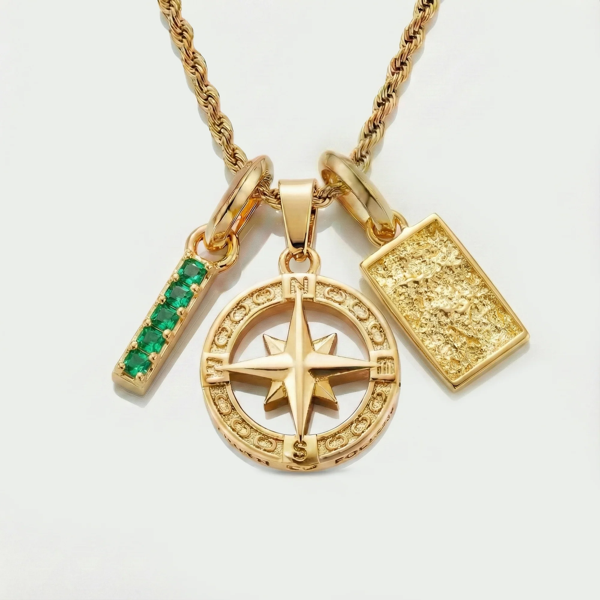 Build Your Own Pendant (Gold) | Emerald Stone - Image 75