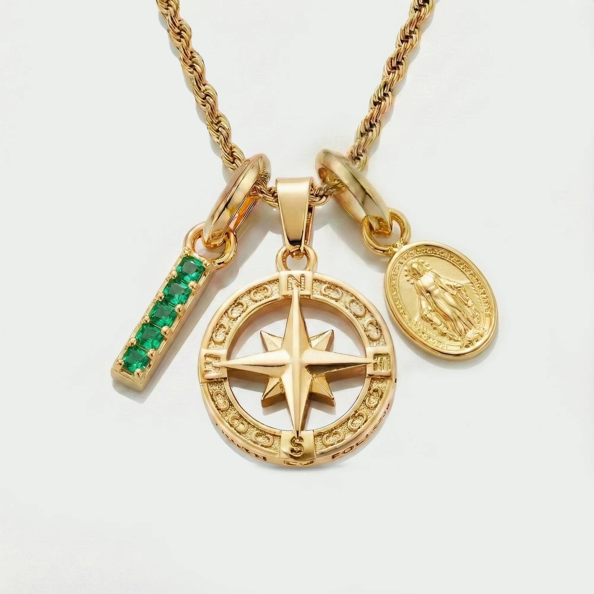 Build Your Own Pendant (Gold) | Emerald Stone - Image 76