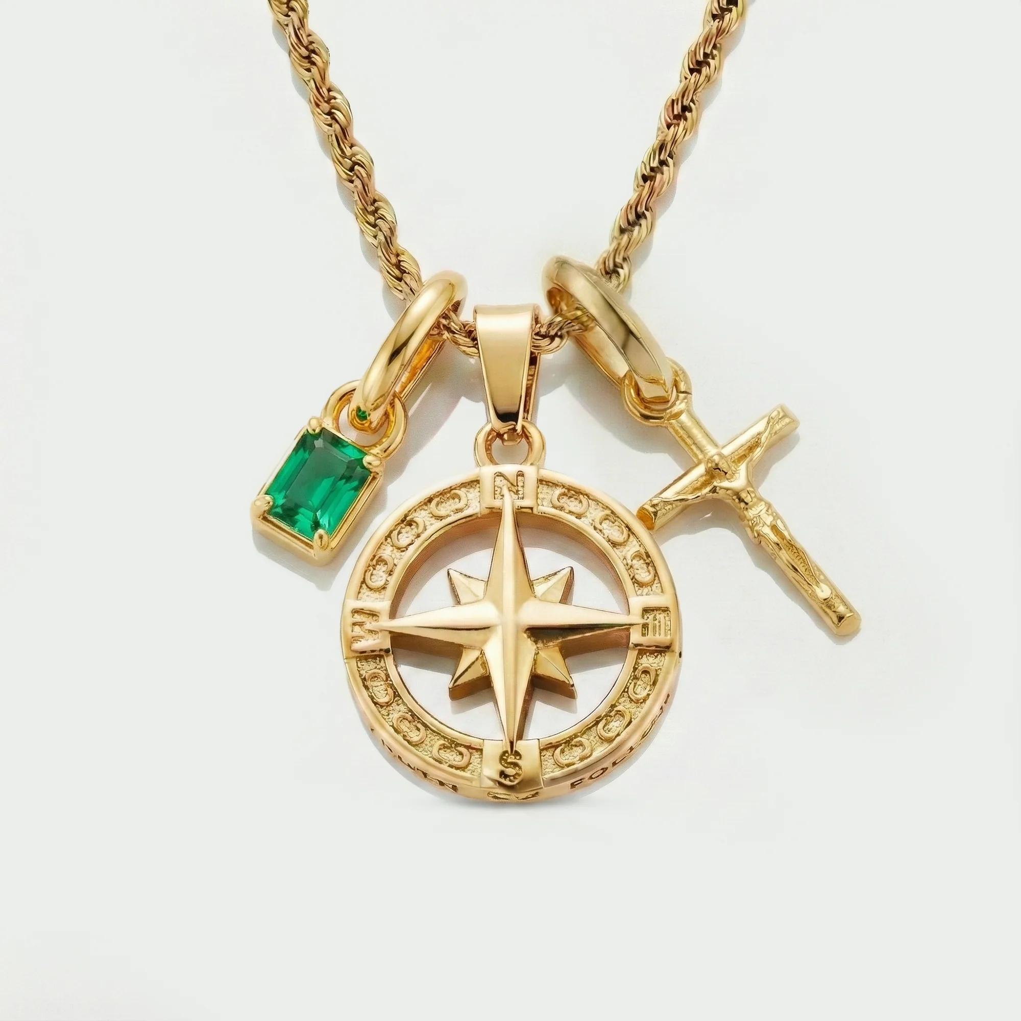 Build Your Own Pendant (Gold) | Emerald Stone - Image 80