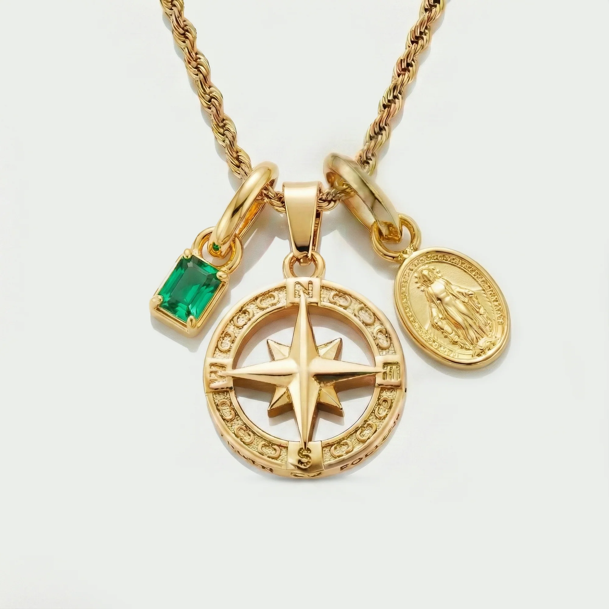 Build Your Own Pendant (Gold) | Emerald Stone - Image 82