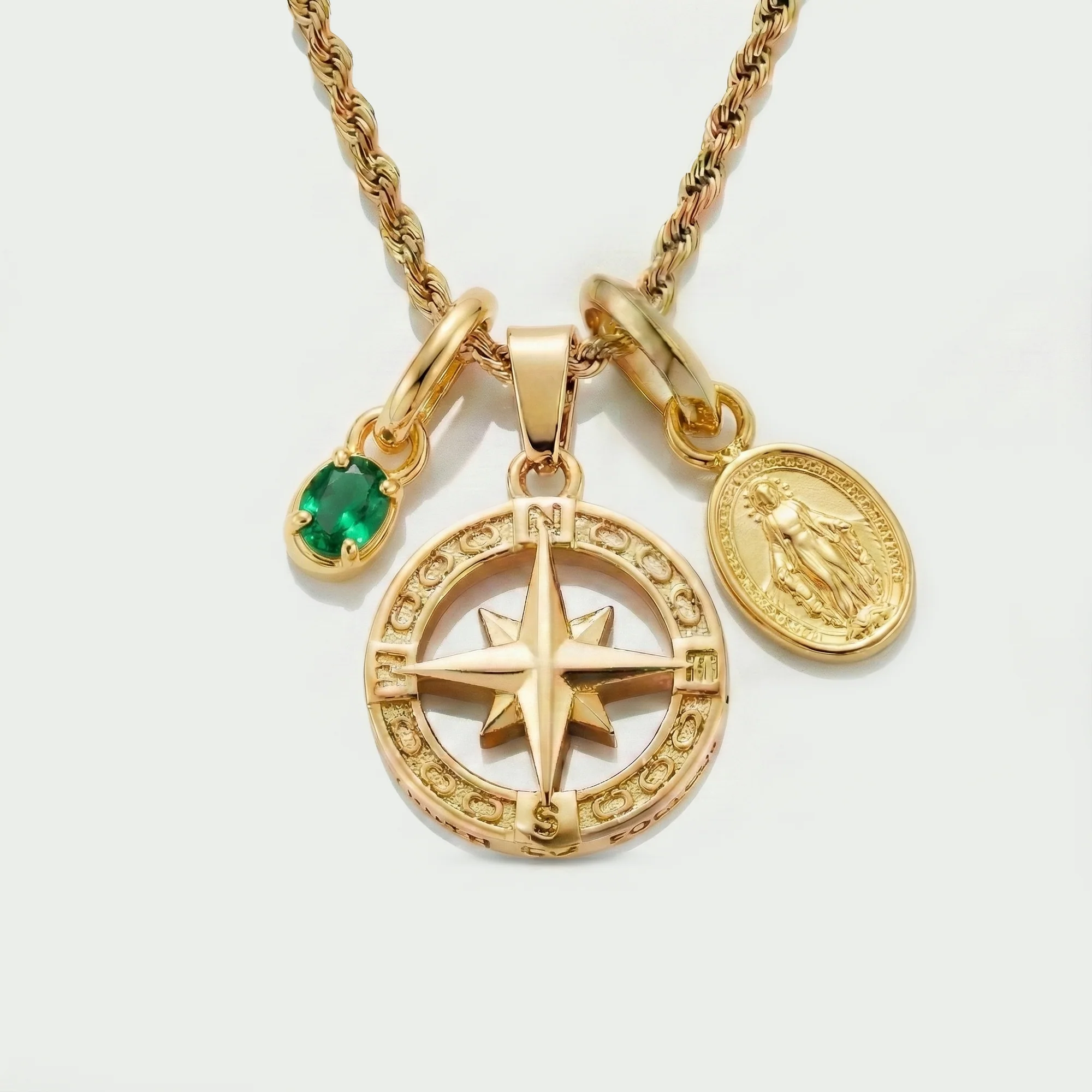 Build Your Own Pendant (Gold) | Emerald Stone - Image 88