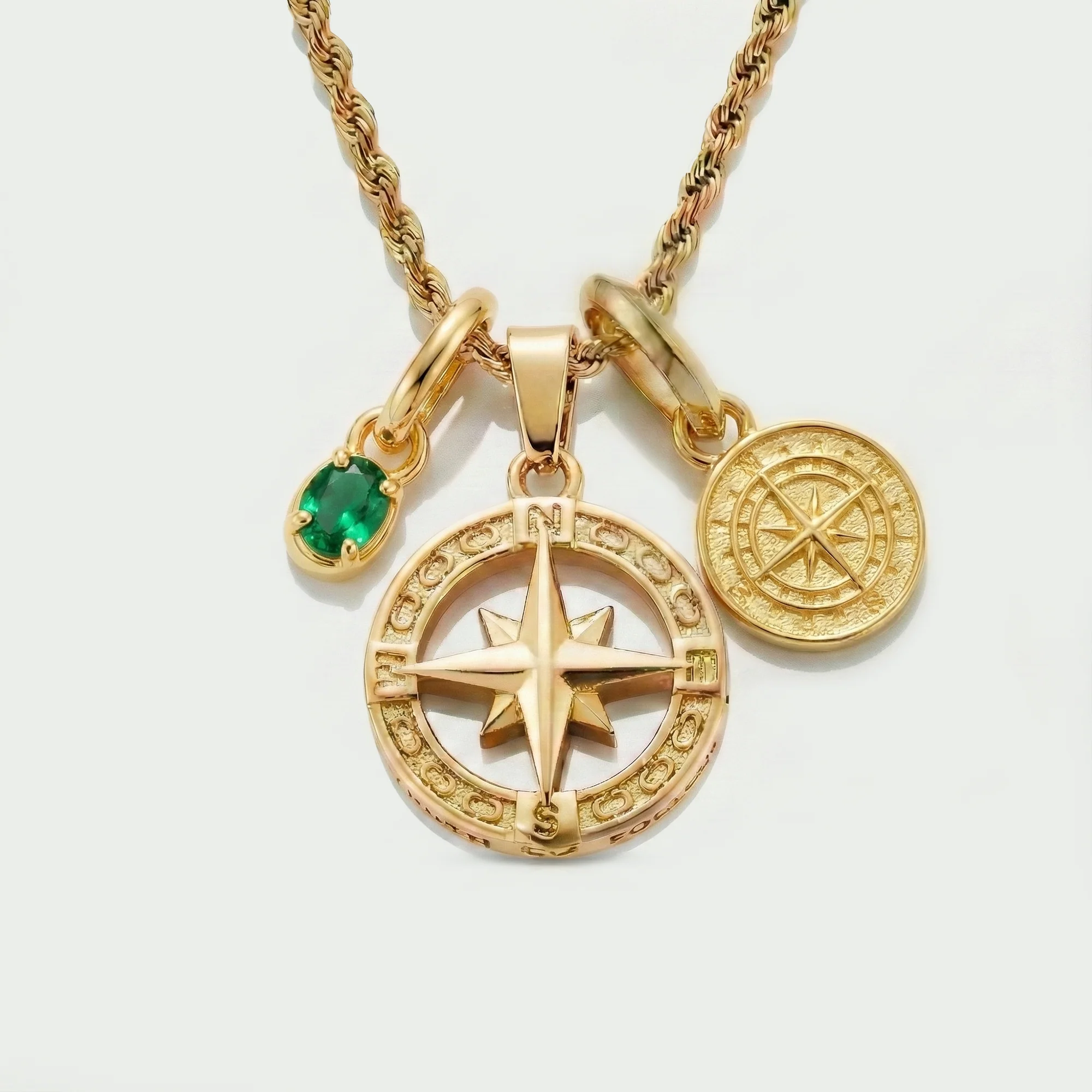 Build Your Own Pendant (Gold) | Emerald Stone - Image 89