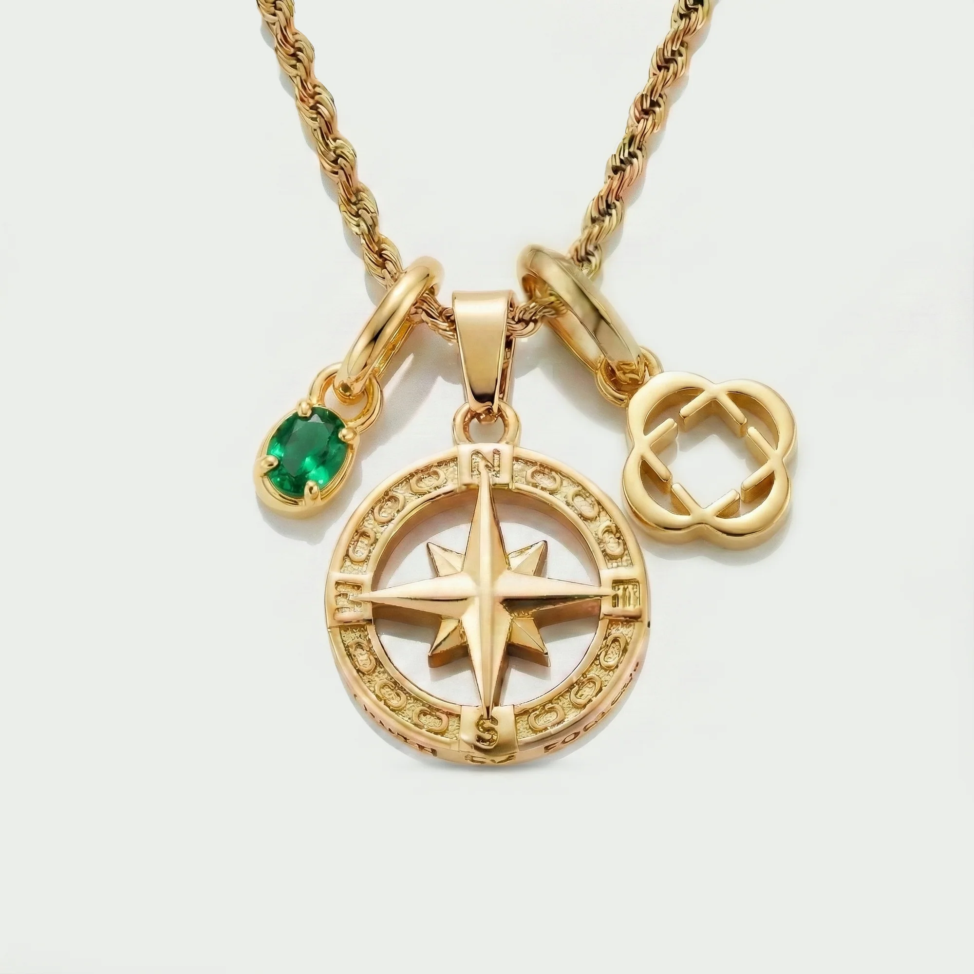 Build Your Own Pendant (Gold) | Emerald Stone - Image 90