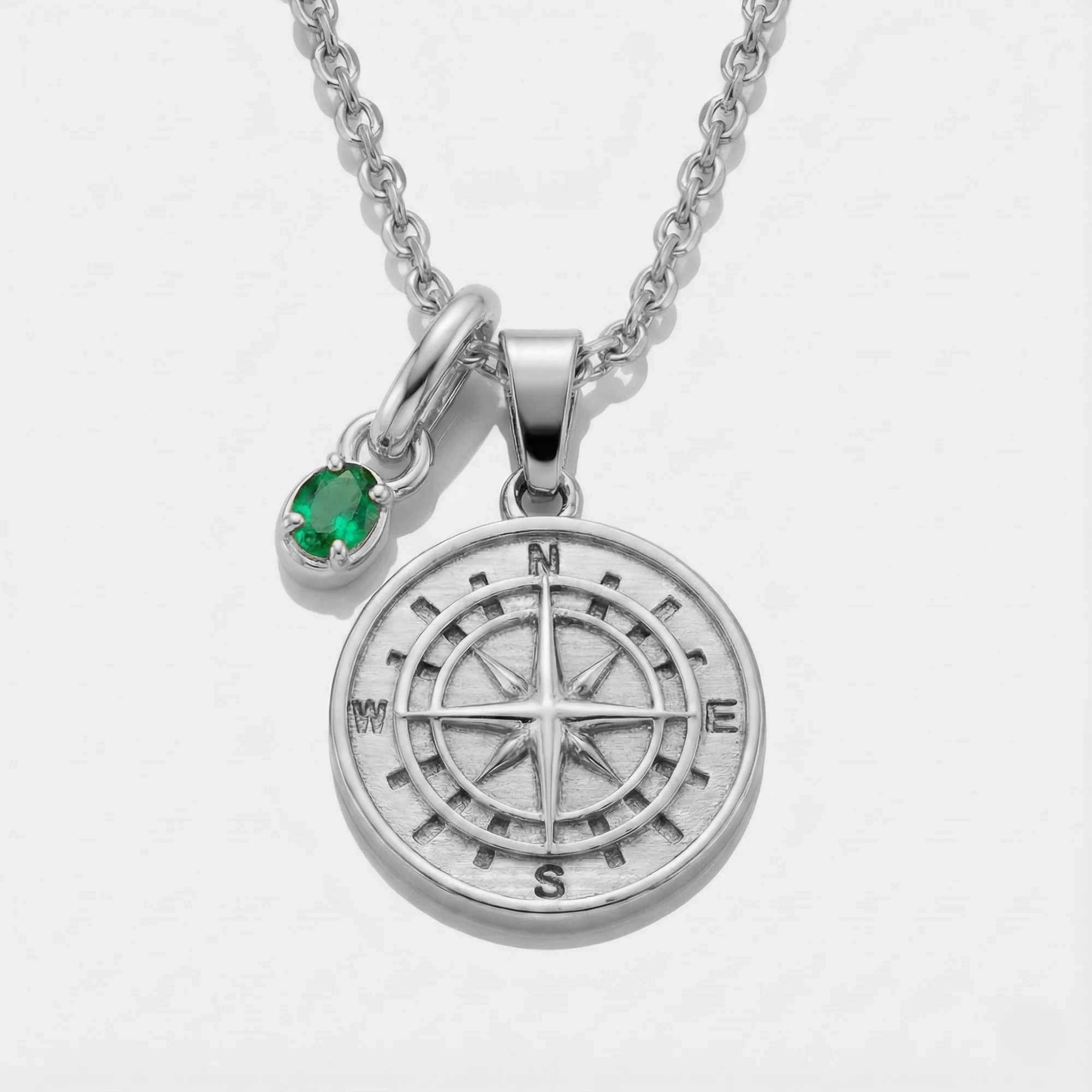 Build Your Own Pendant (Silver) | Emerald Stone - Image 14