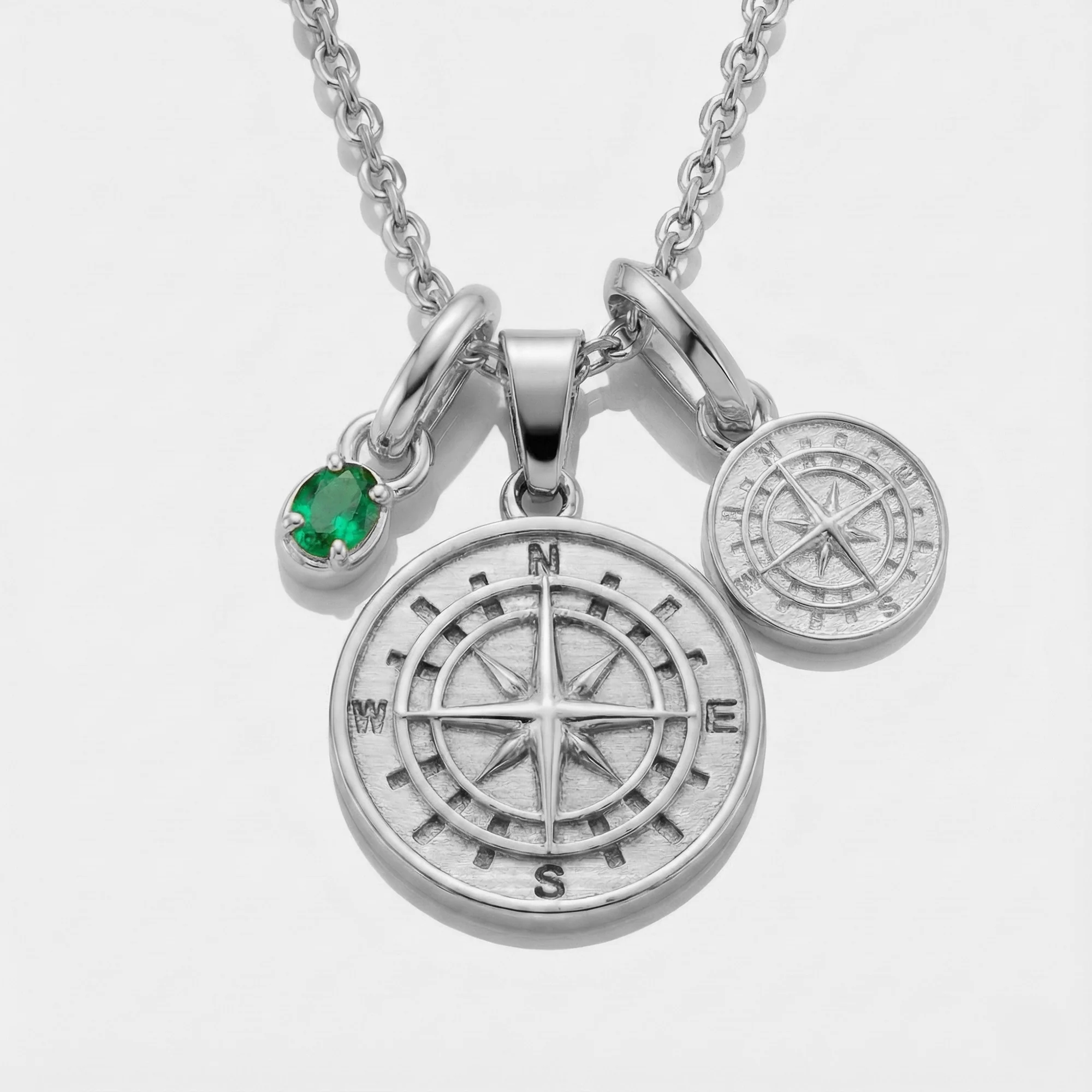 Build Your Own Pendant (Silver) | Emerald Stone - Image 18