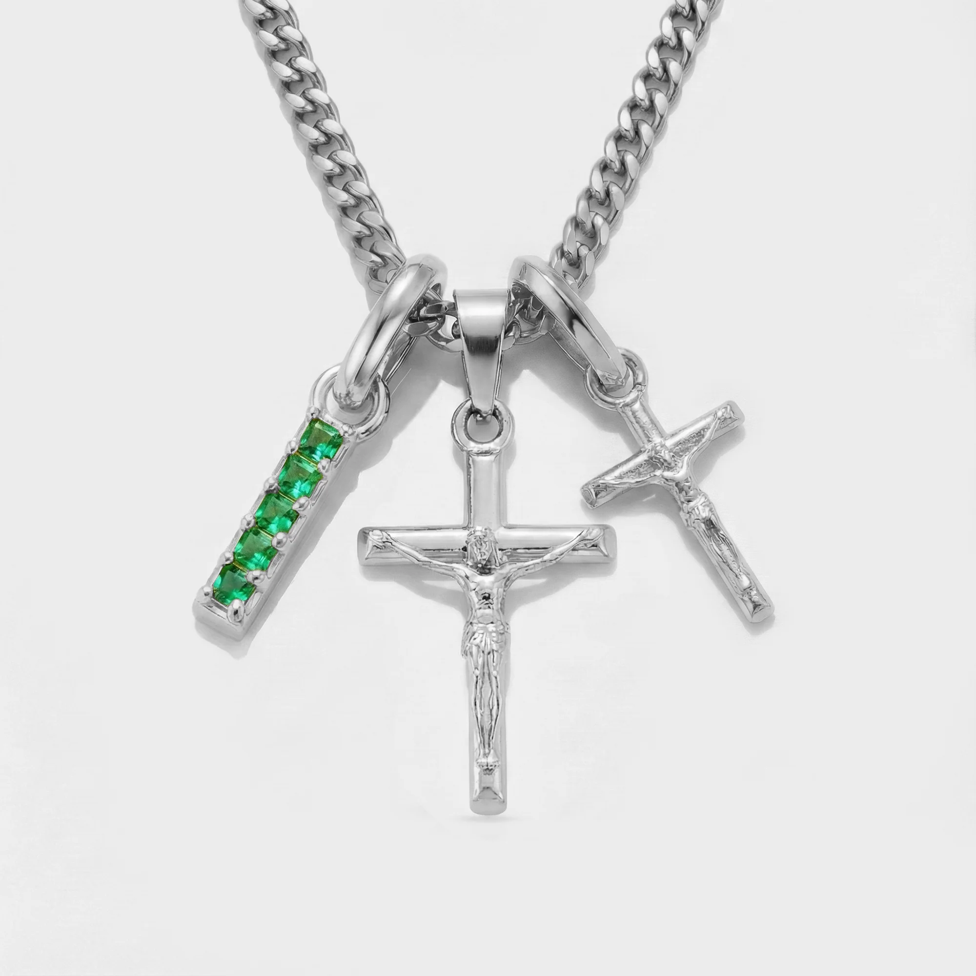 Build Your Own Pendant (Silver) | Emerald Stone - Image 21