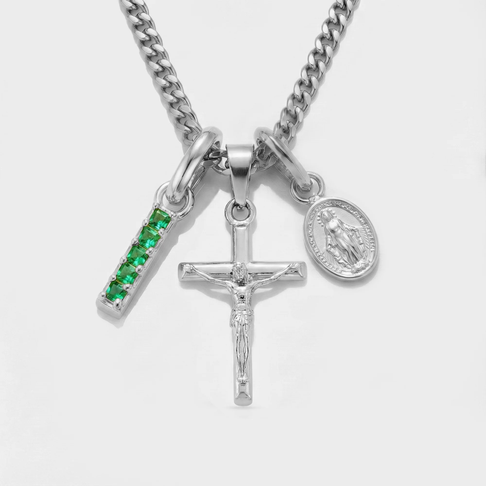 Build Your Own Pendant (Silver) | Emerald Stone - Image 23