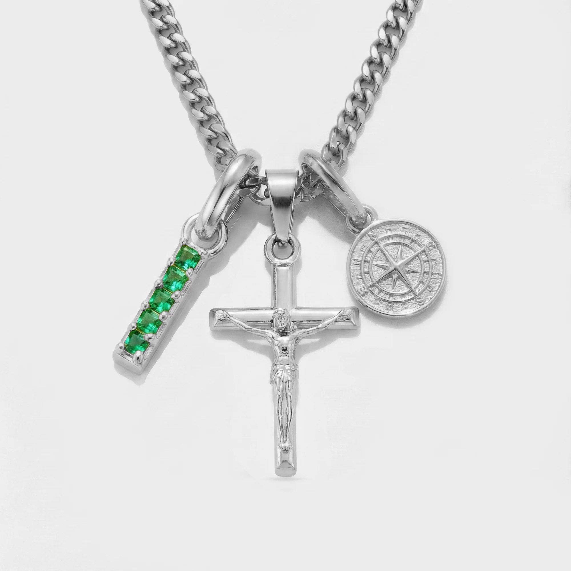 Build Your Own Pendant (Silver) | Emerald Stone - Image 24