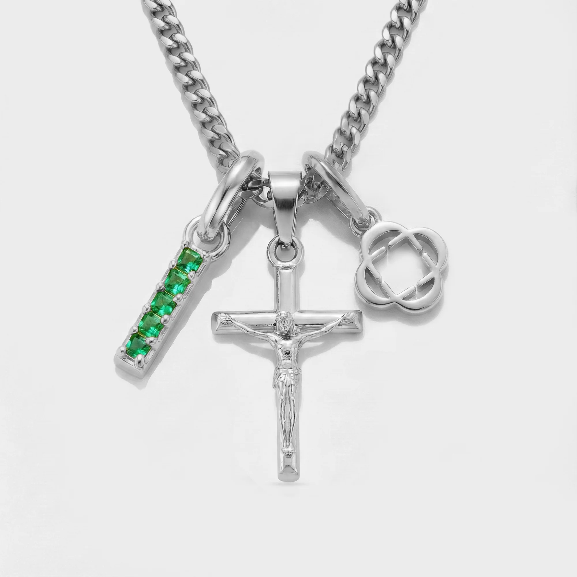 Build Your Own Pendant (Silver) | Emerald Stone - Image 25