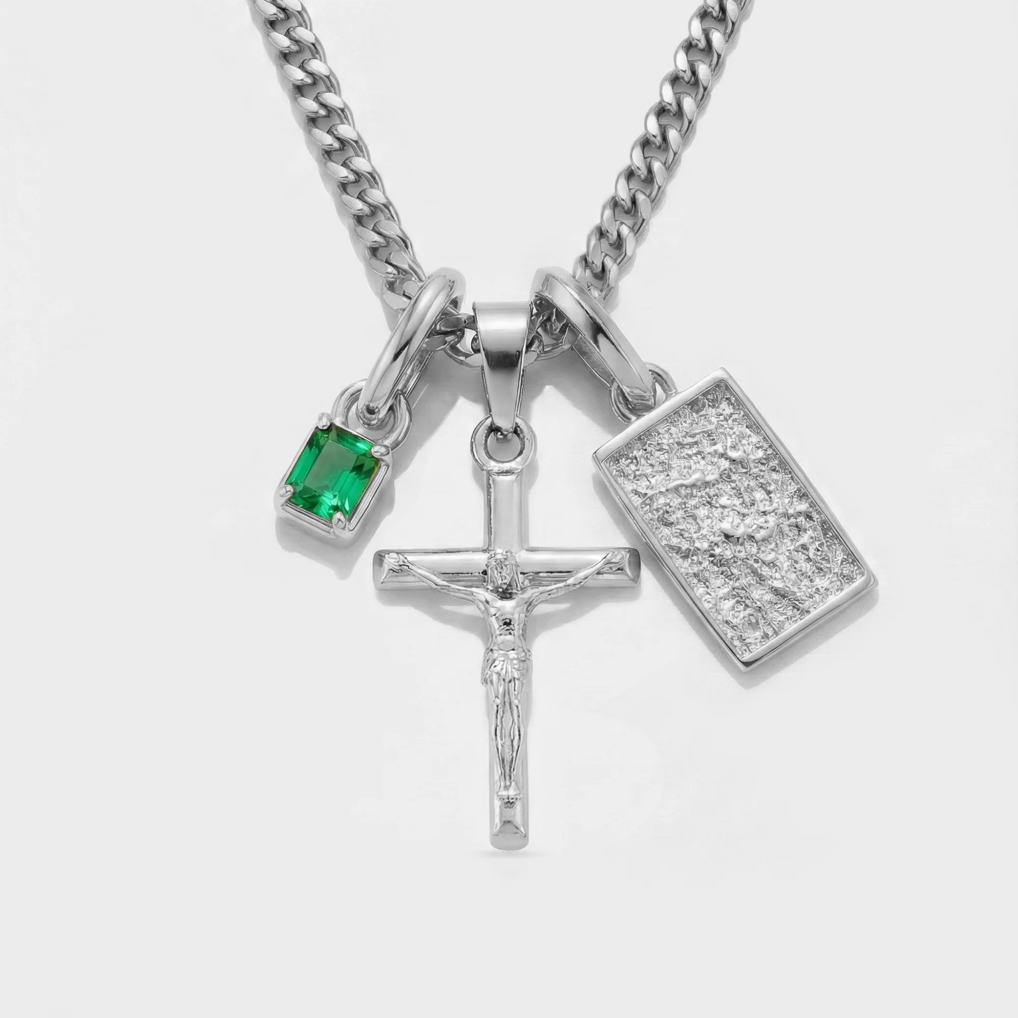 Build Your Own Pendant (Silver) | Emerald Stone - Image 28