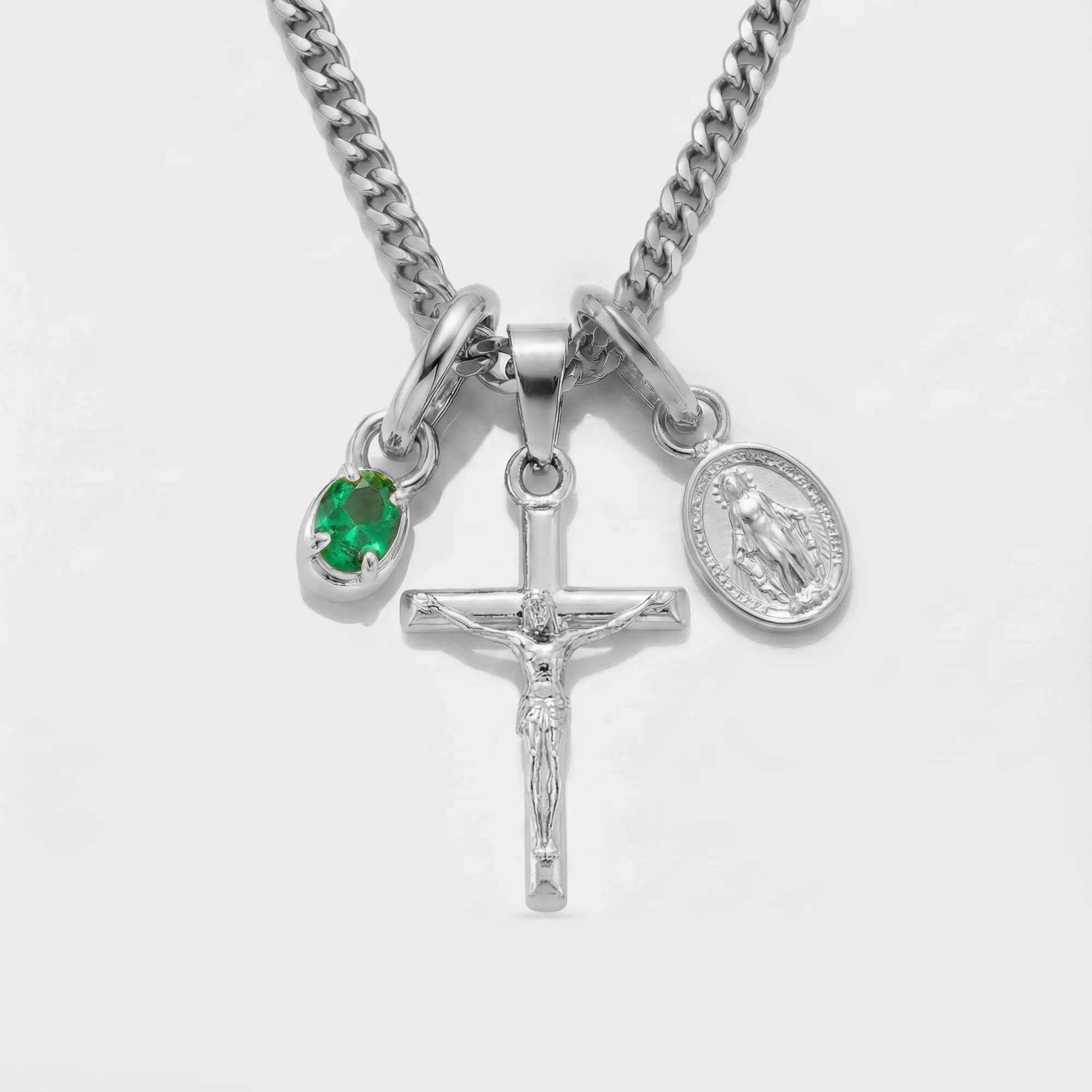 Build Your Own Pendant (Silver) | Emerald Stone - Image 34