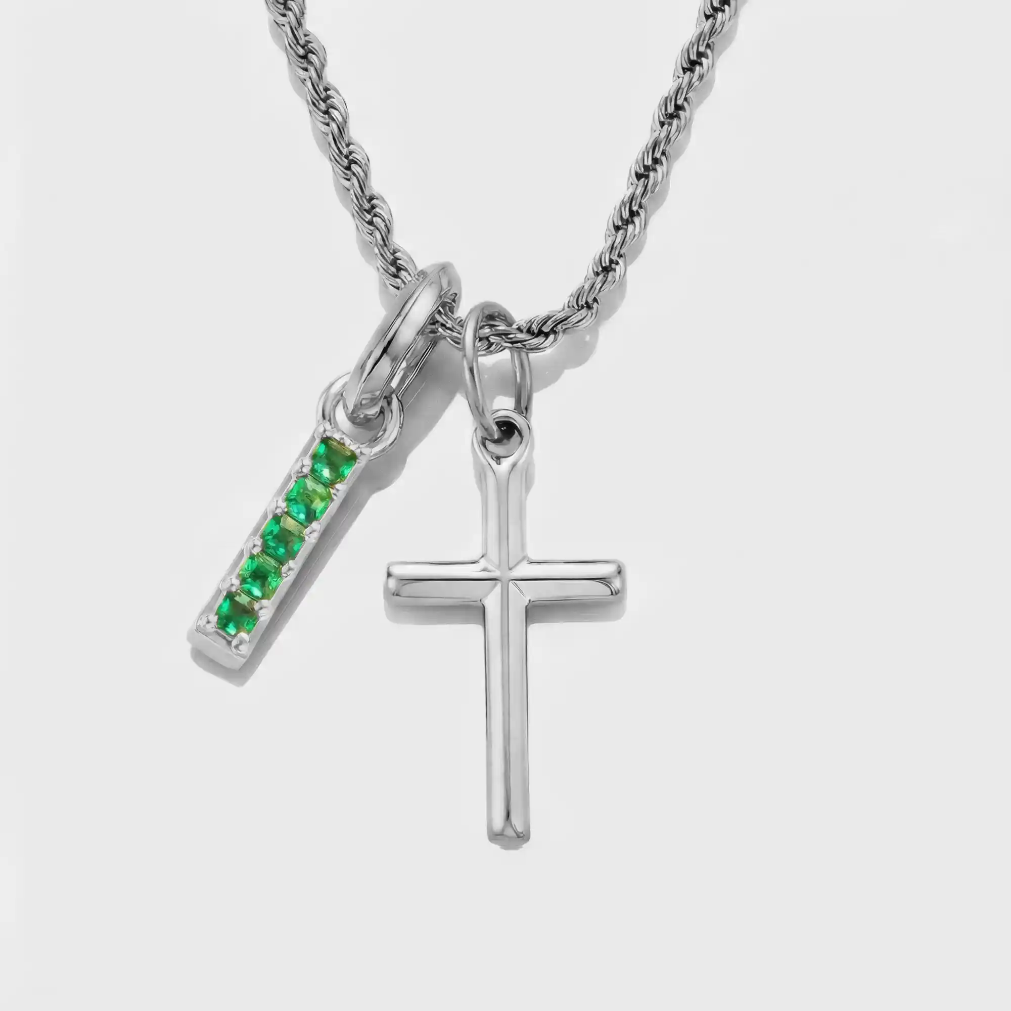 Build Your Own Pendant (Silver) | Emerald Stone - Image 37