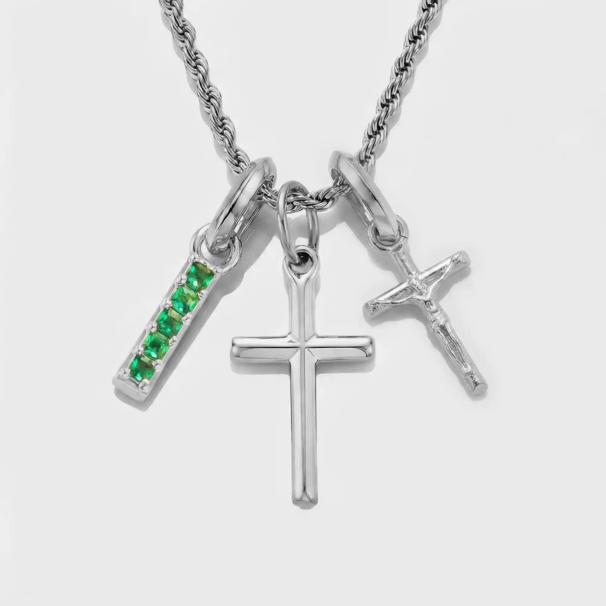 Build Your Own Pendant (Silver) | Emerald Stone - Image 38