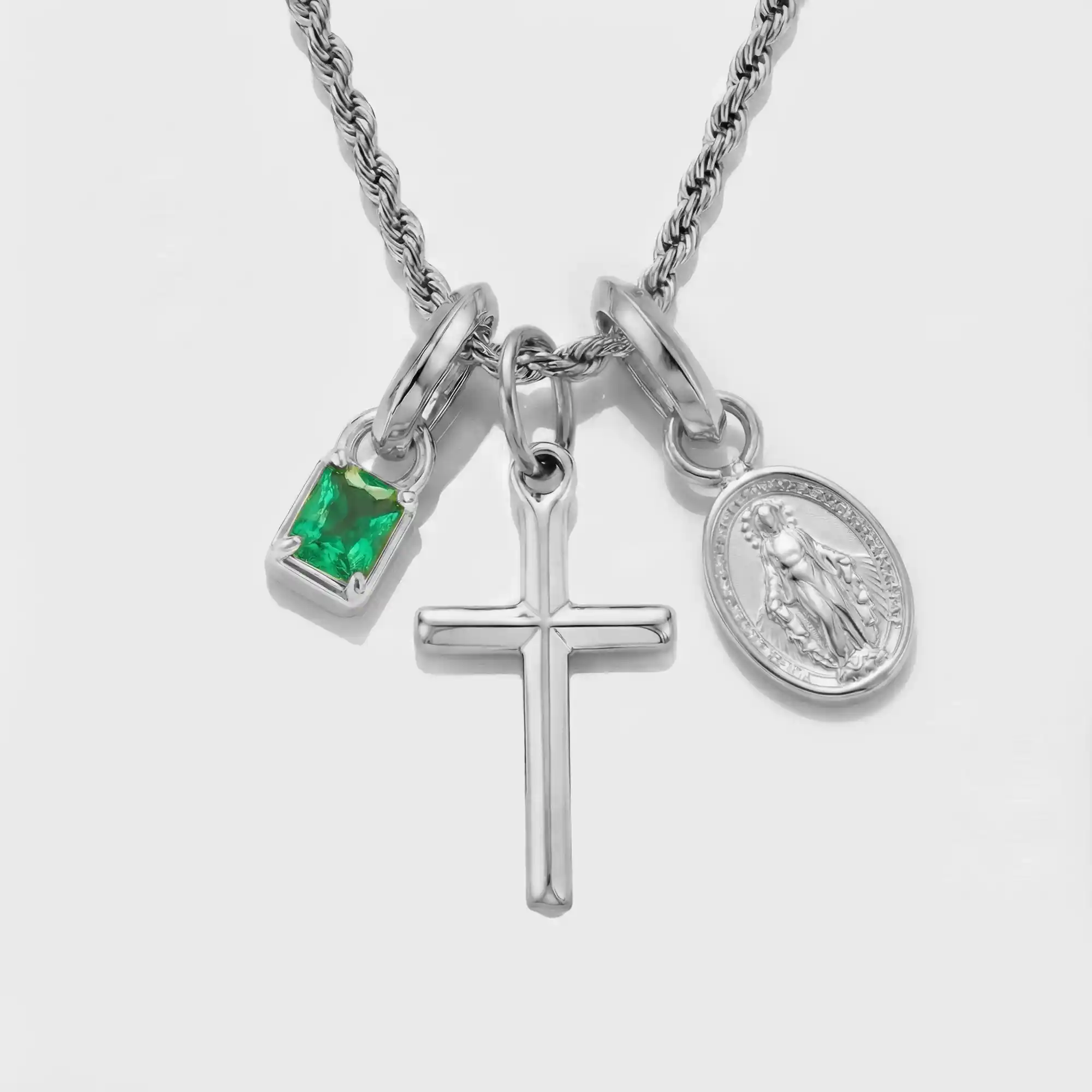 Build Your Own Pendant (Silver) | Emerald Stone - Image 46