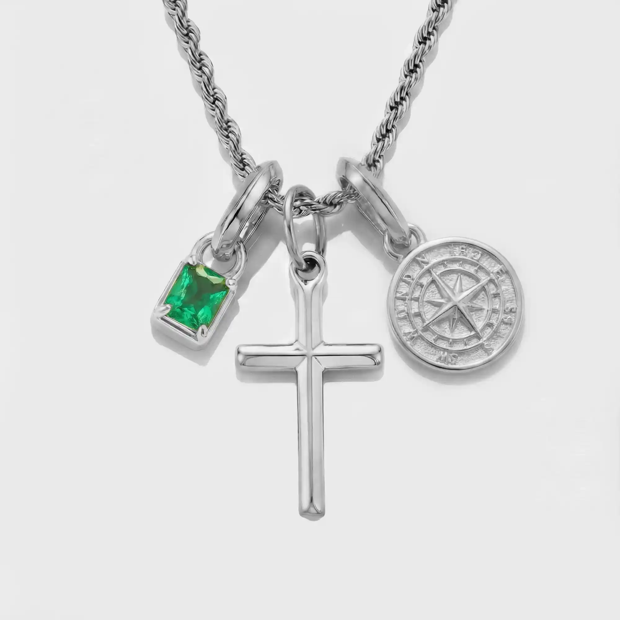 Build Your Own Pendant (Silver) | Emerald Stone - Image 47