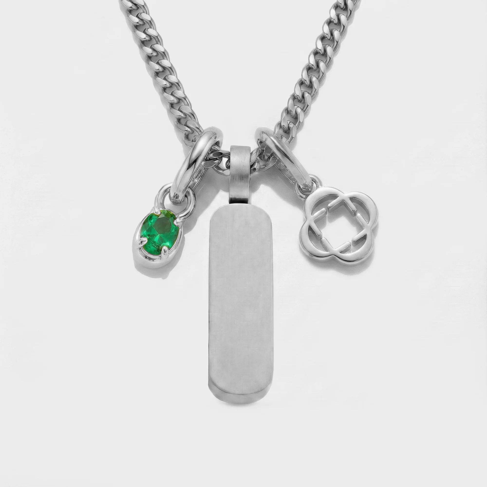 Build Your Own Pendant (Silver) | Emerald Stone - Image 72