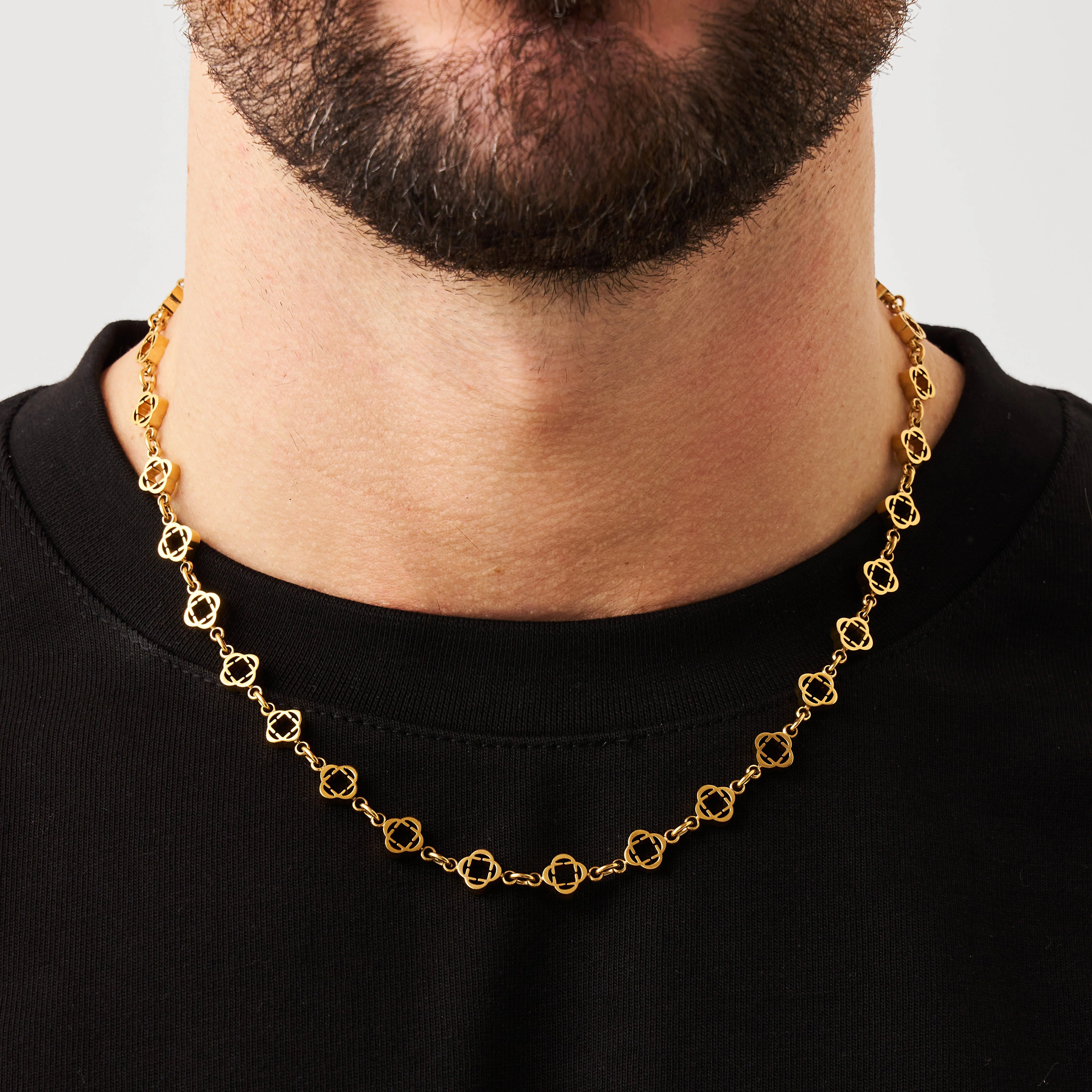 Clover Link Necklace (Gold) - Image 2