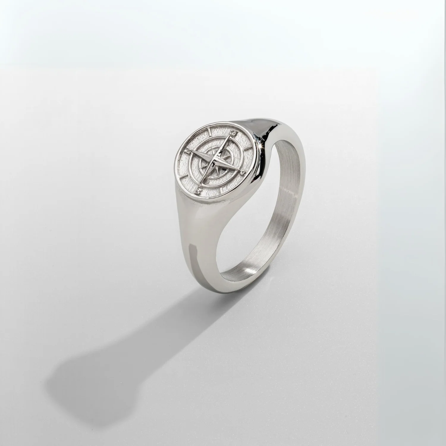 Compass Signet Ring (Silver) - Image 2
