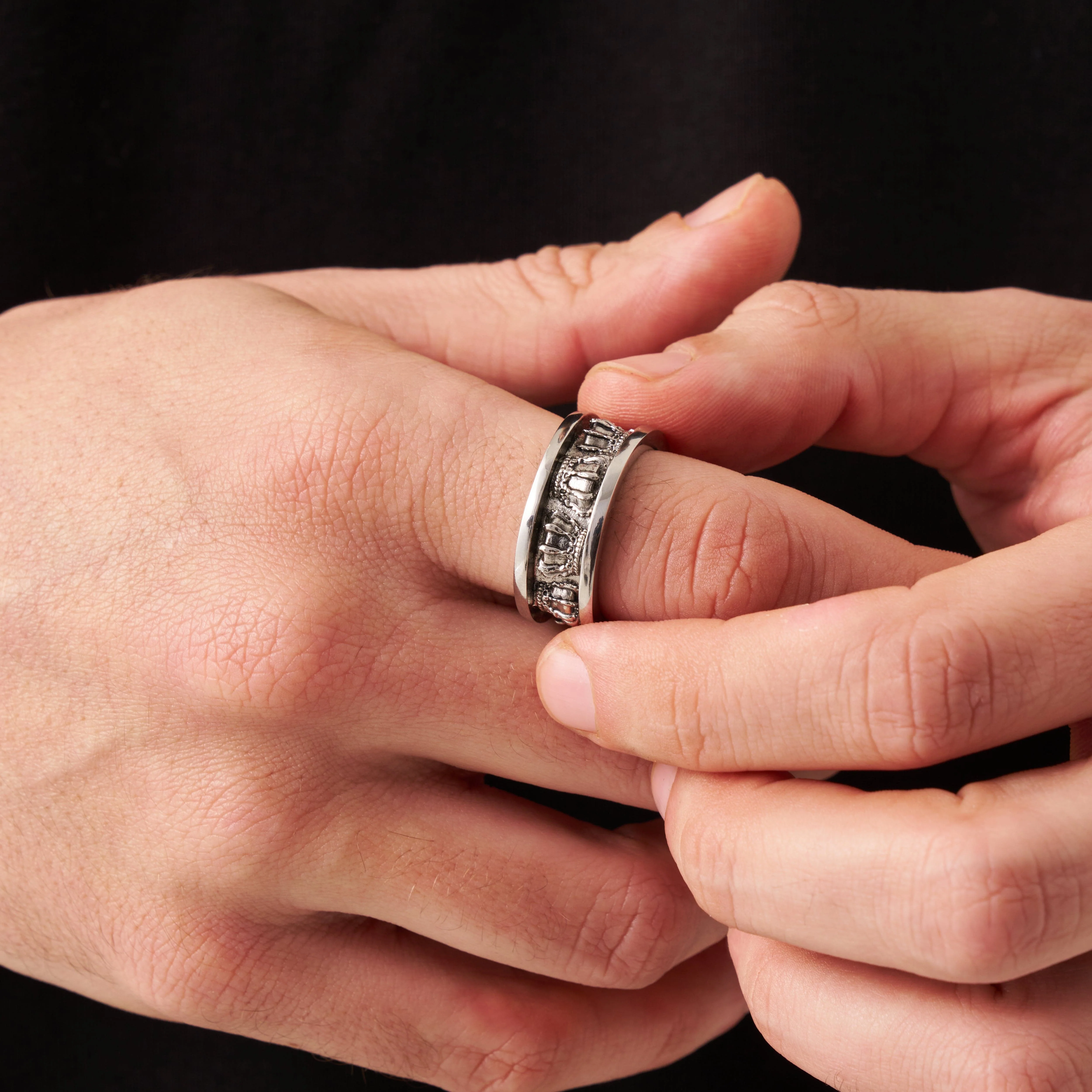 Crown Band Ring (Silver) - Image 3