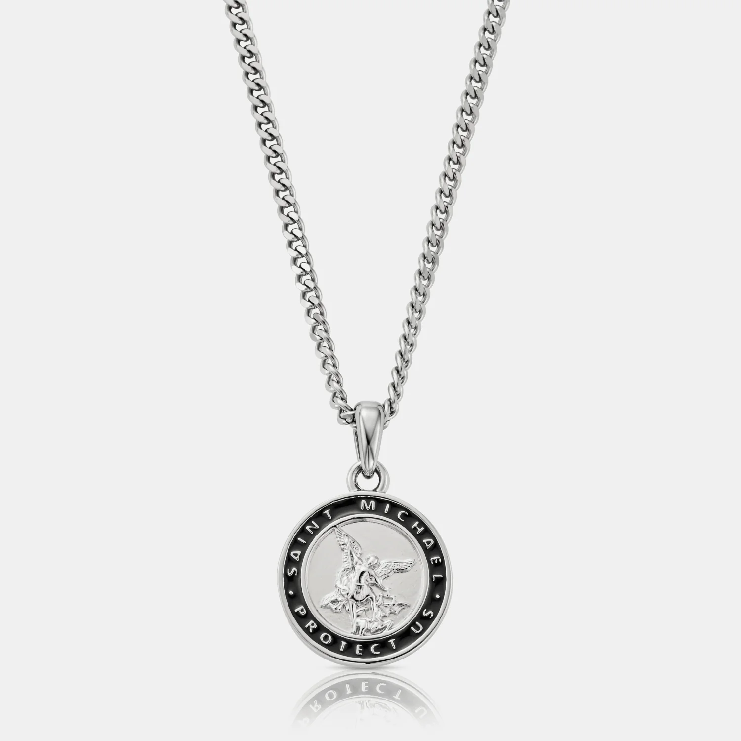Enamel St Michael (Silver)
