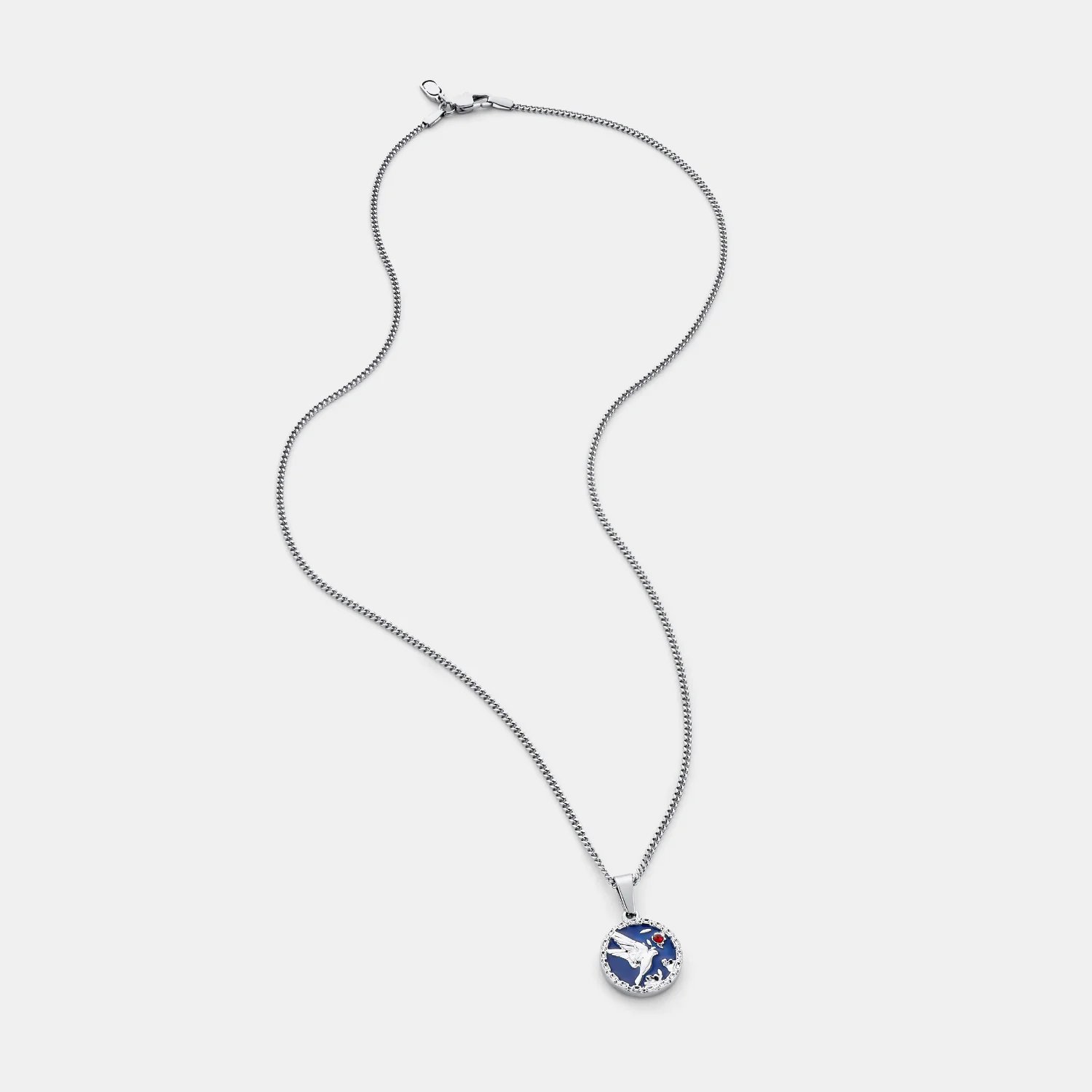 Enamel Swallow Pendant (Silver) - Image 5