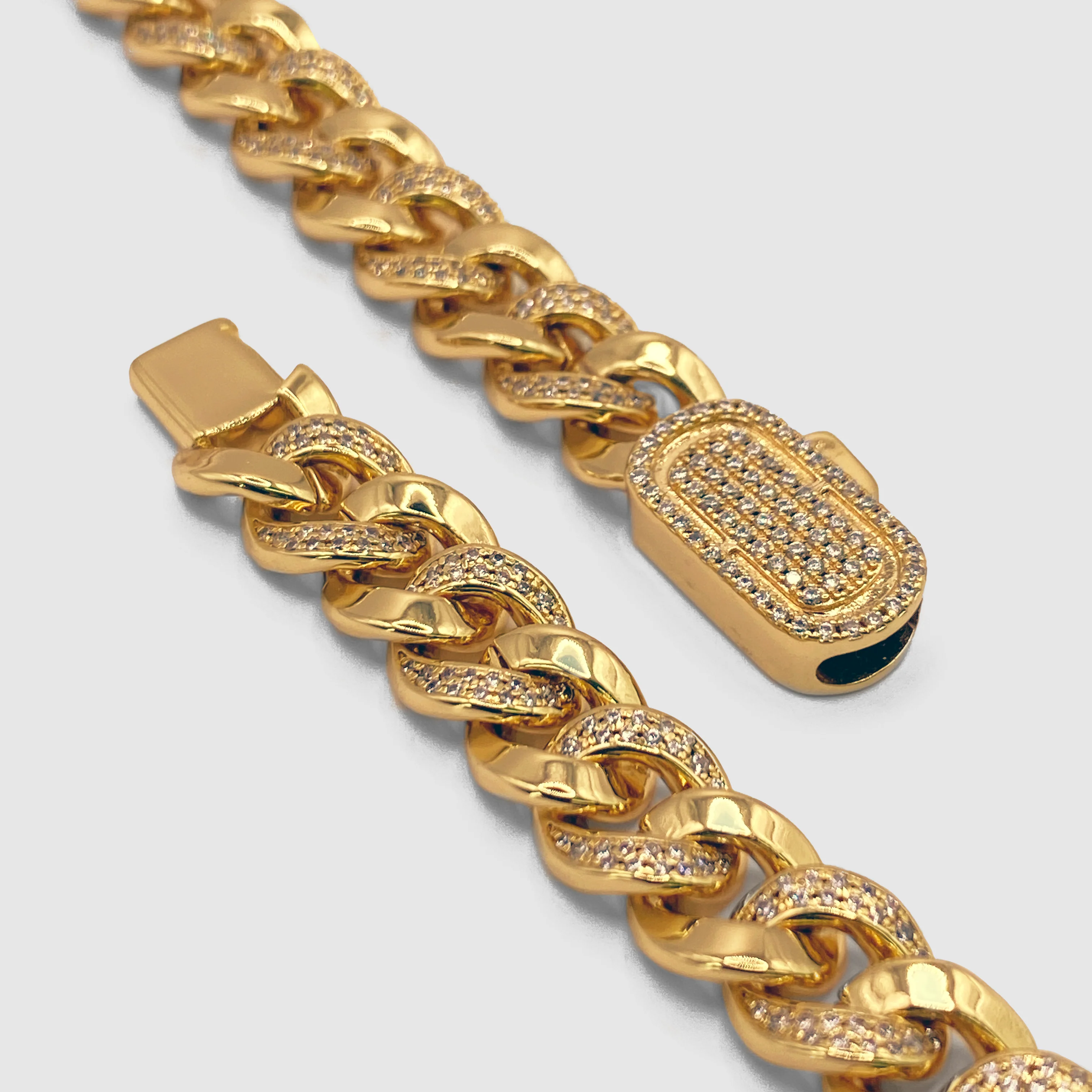 Half Iced Cuban (Gold) 8mm - Image 4