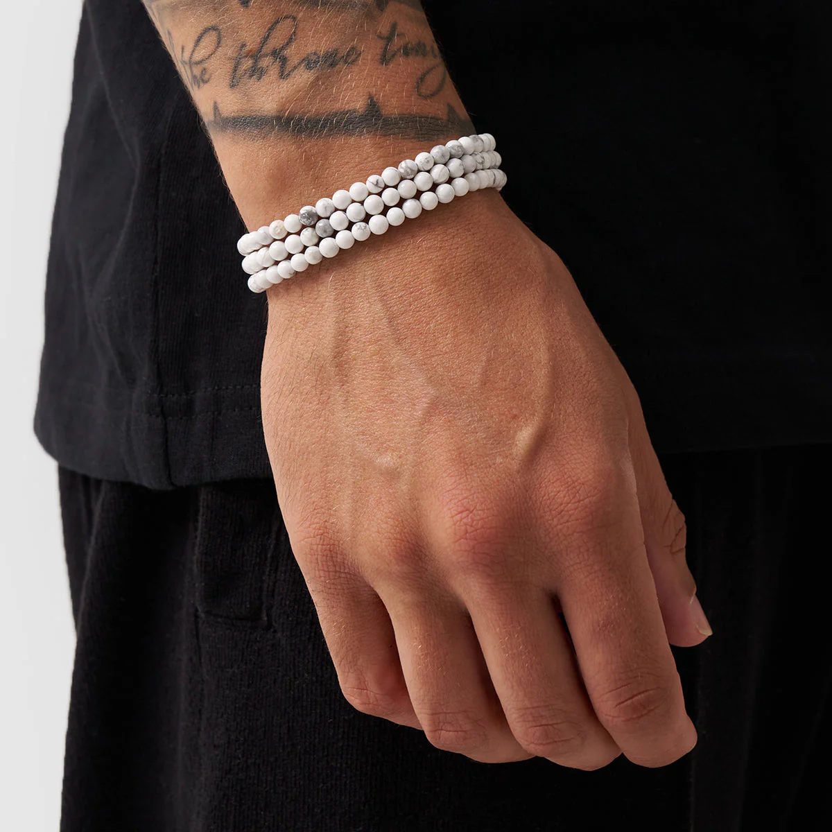 Howlite Bead Wrap Bracelet - Image 2