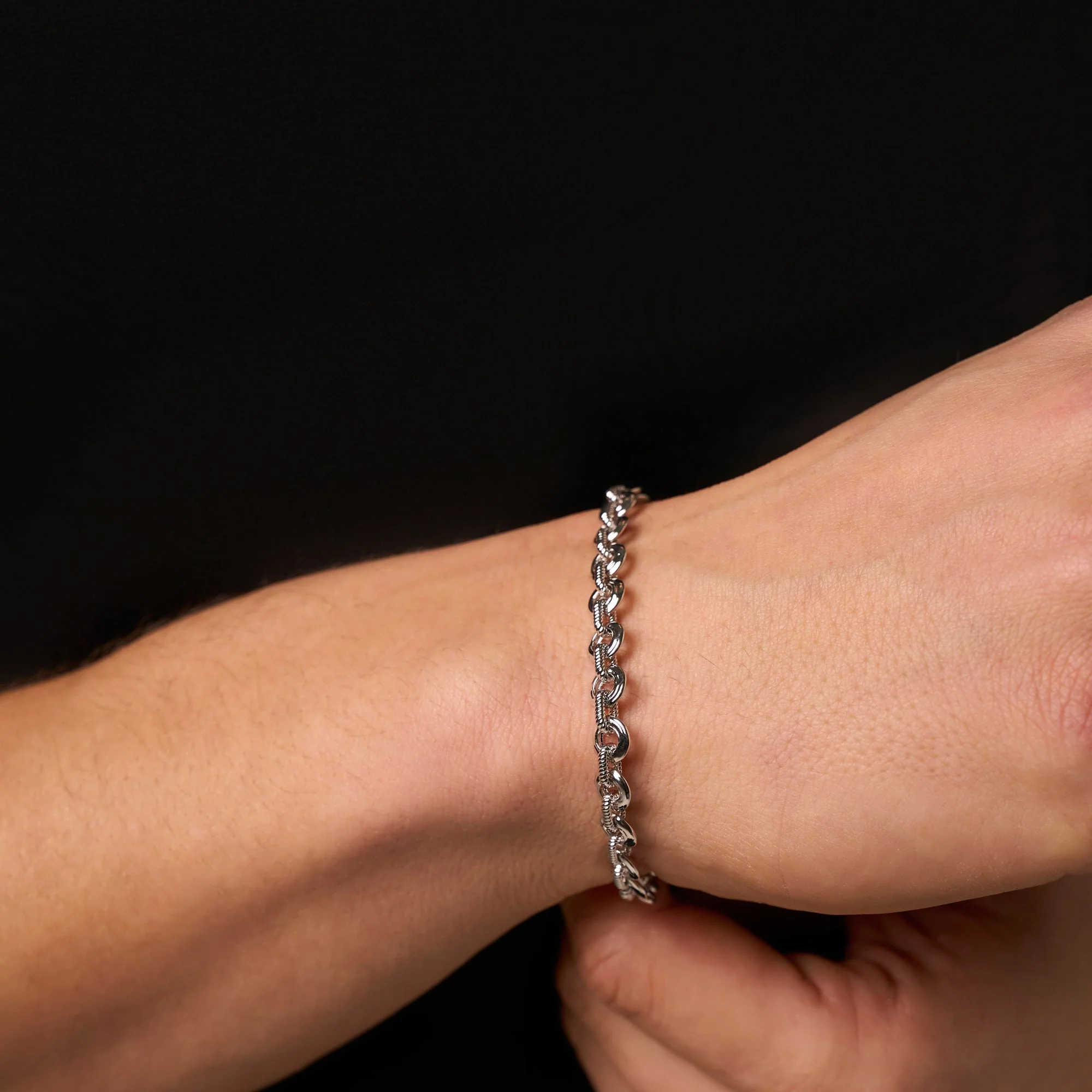 Melted Link Bracelet (Silver) - Image 3