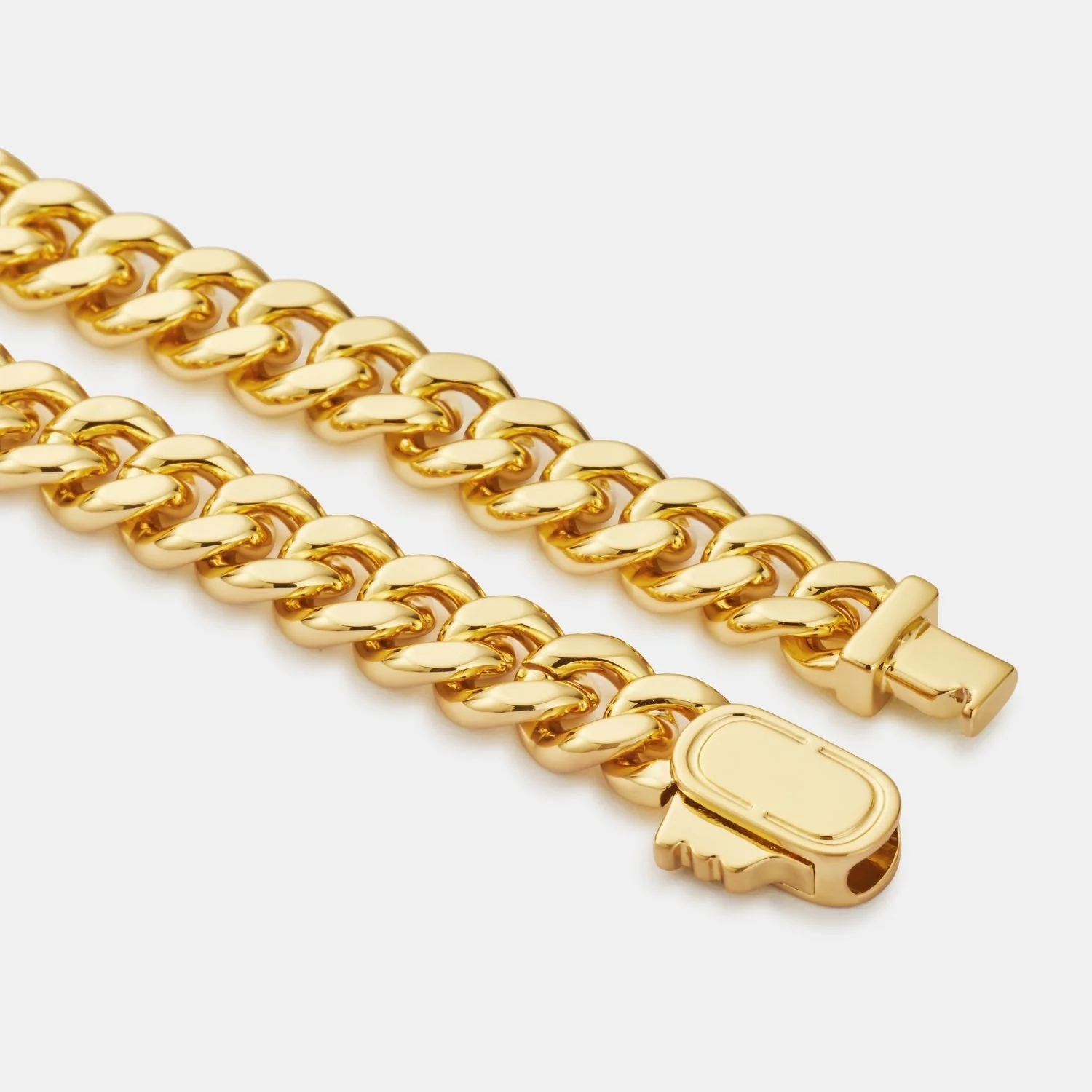 Onyx Cuban Bracelet (Gold) 6mm - Image 5