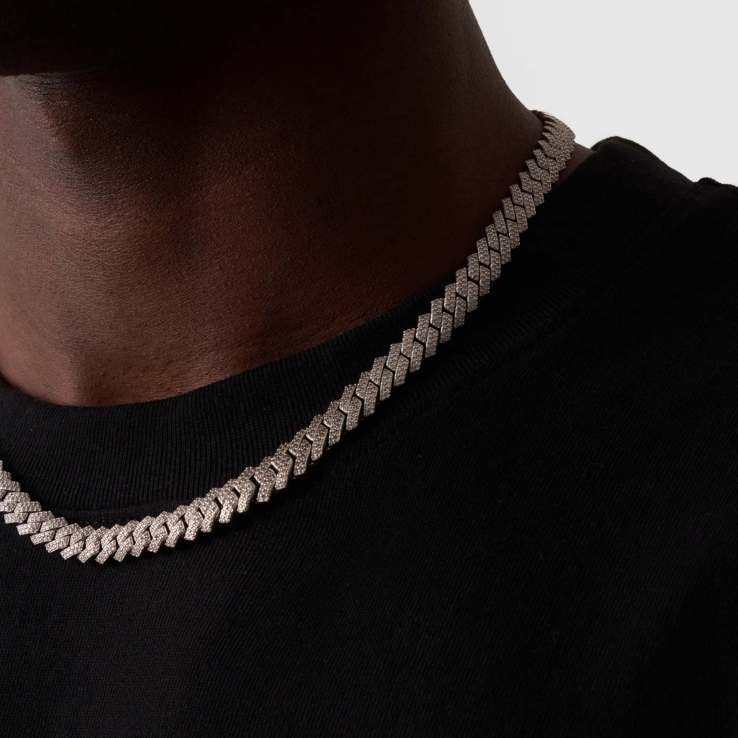 Prong Link Iced Cuban (Silver) 8mm - Image 4