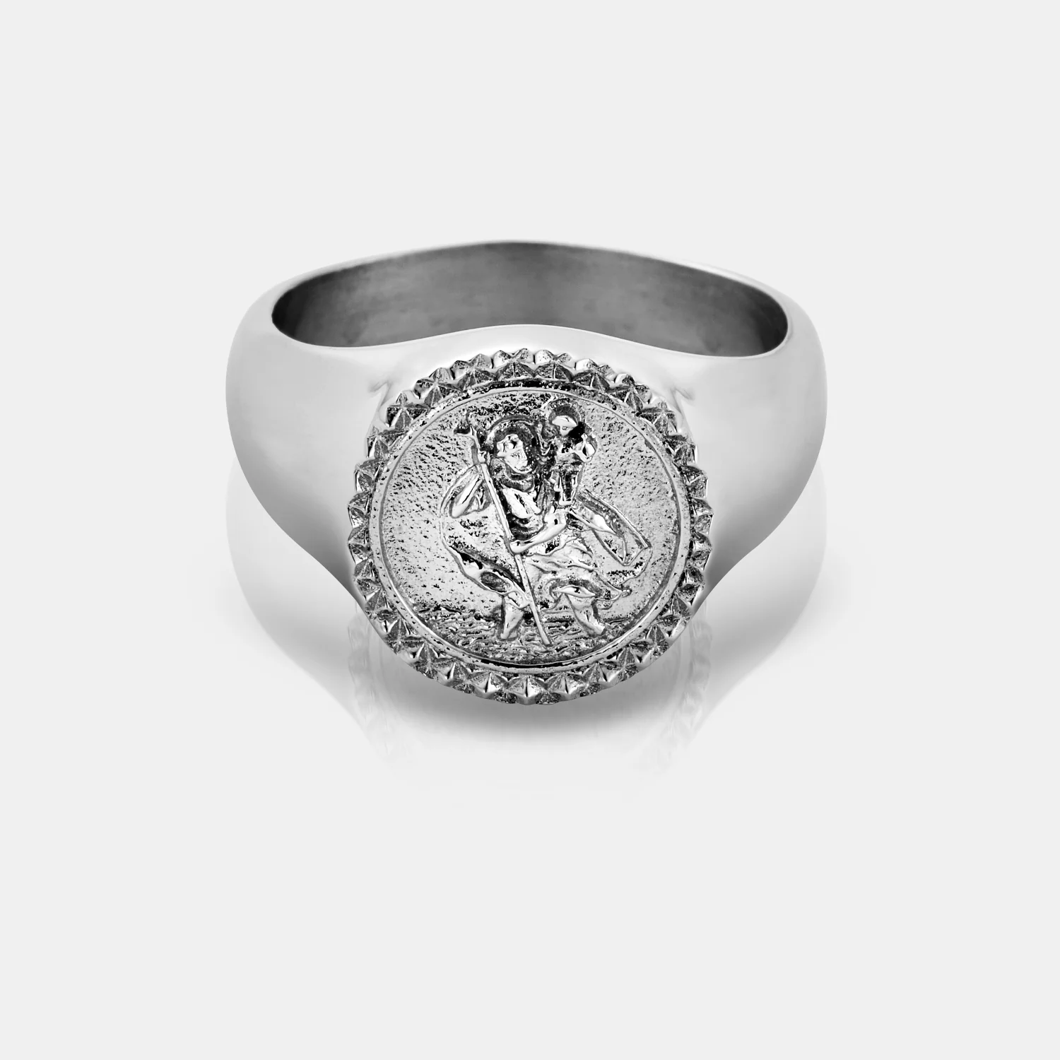 St. Christopher Signet Ring (Silver) - Image 2