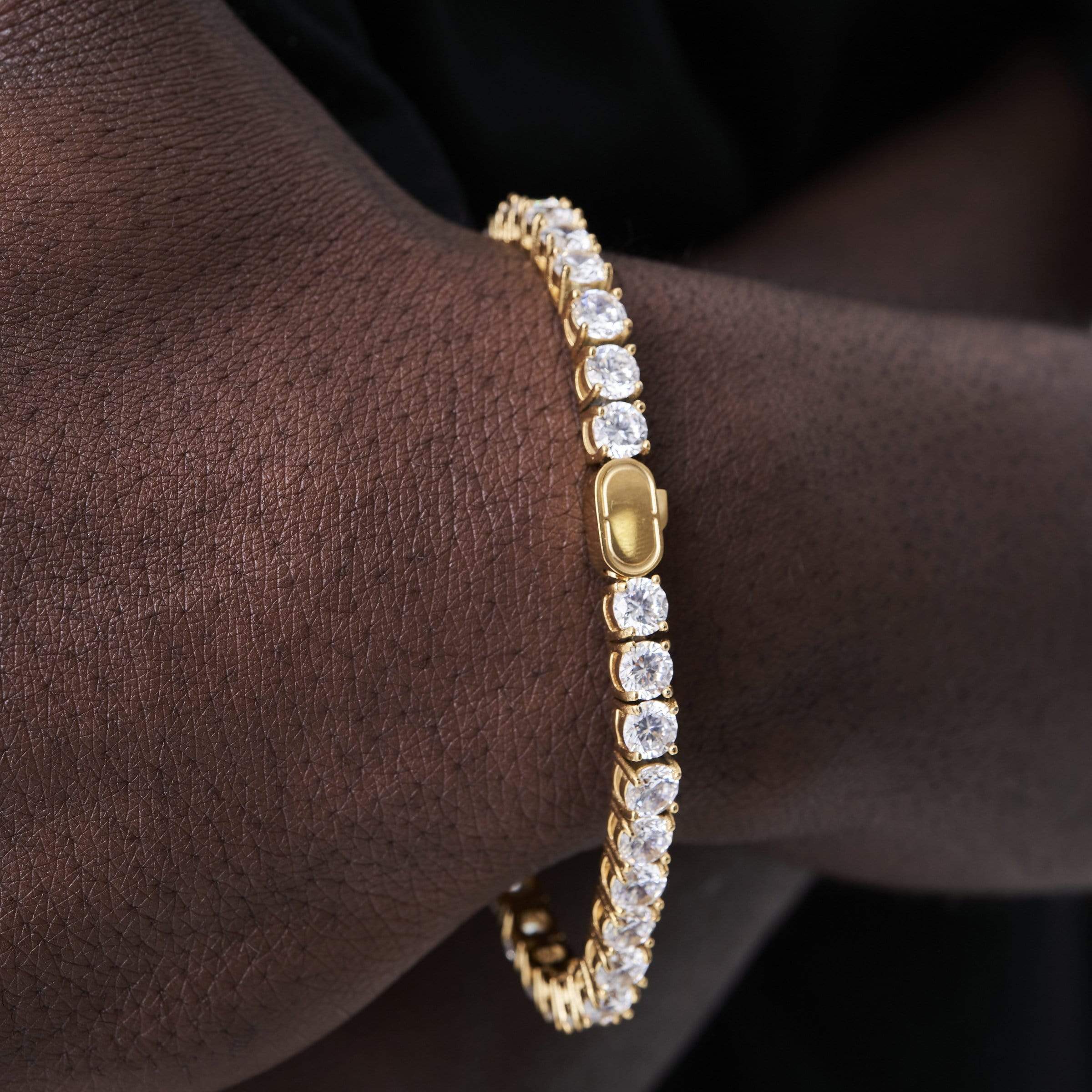 Tennis Bracelet (Gold) 5mm - Image 3