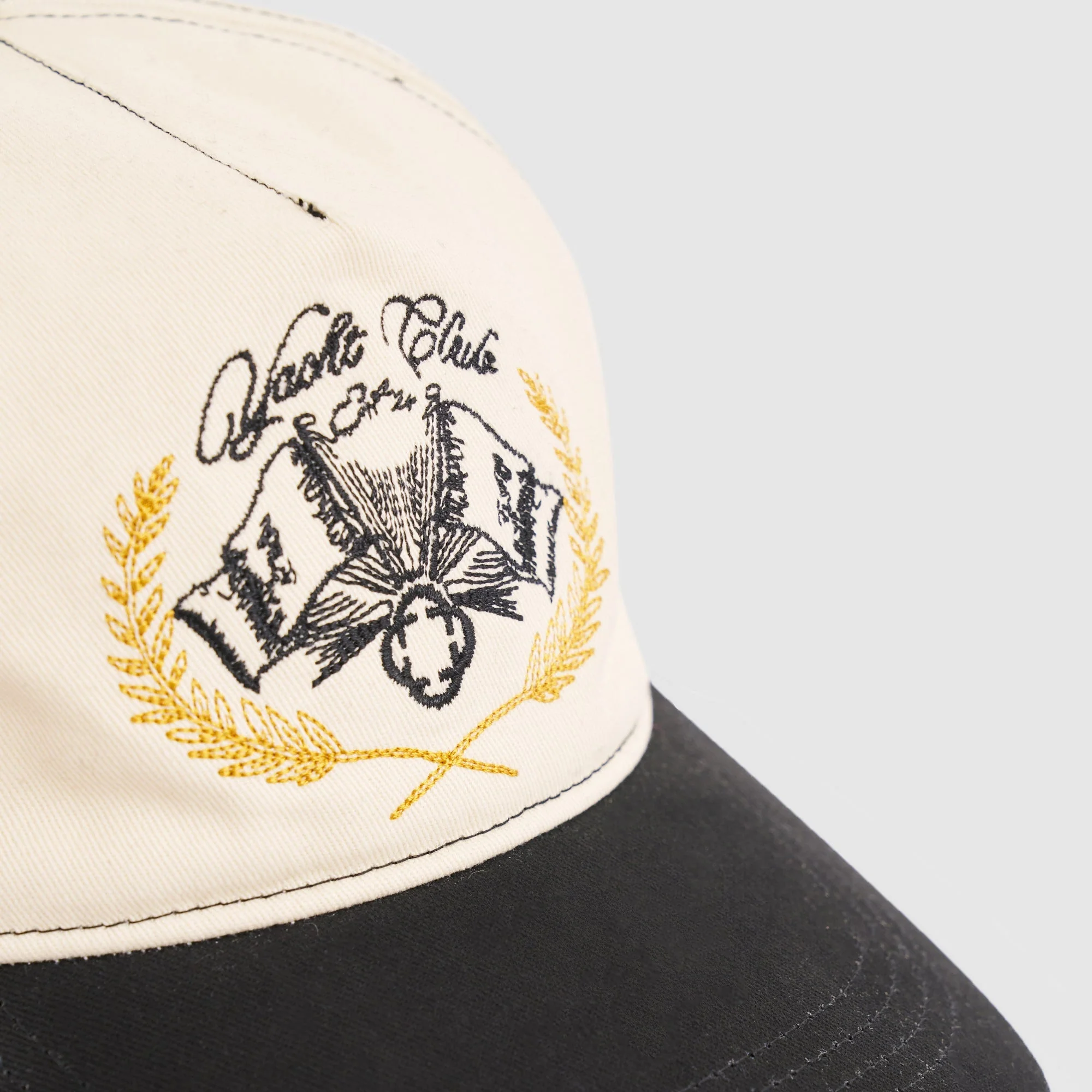 Yacht Club Cap (Cream/Black) - Image 6